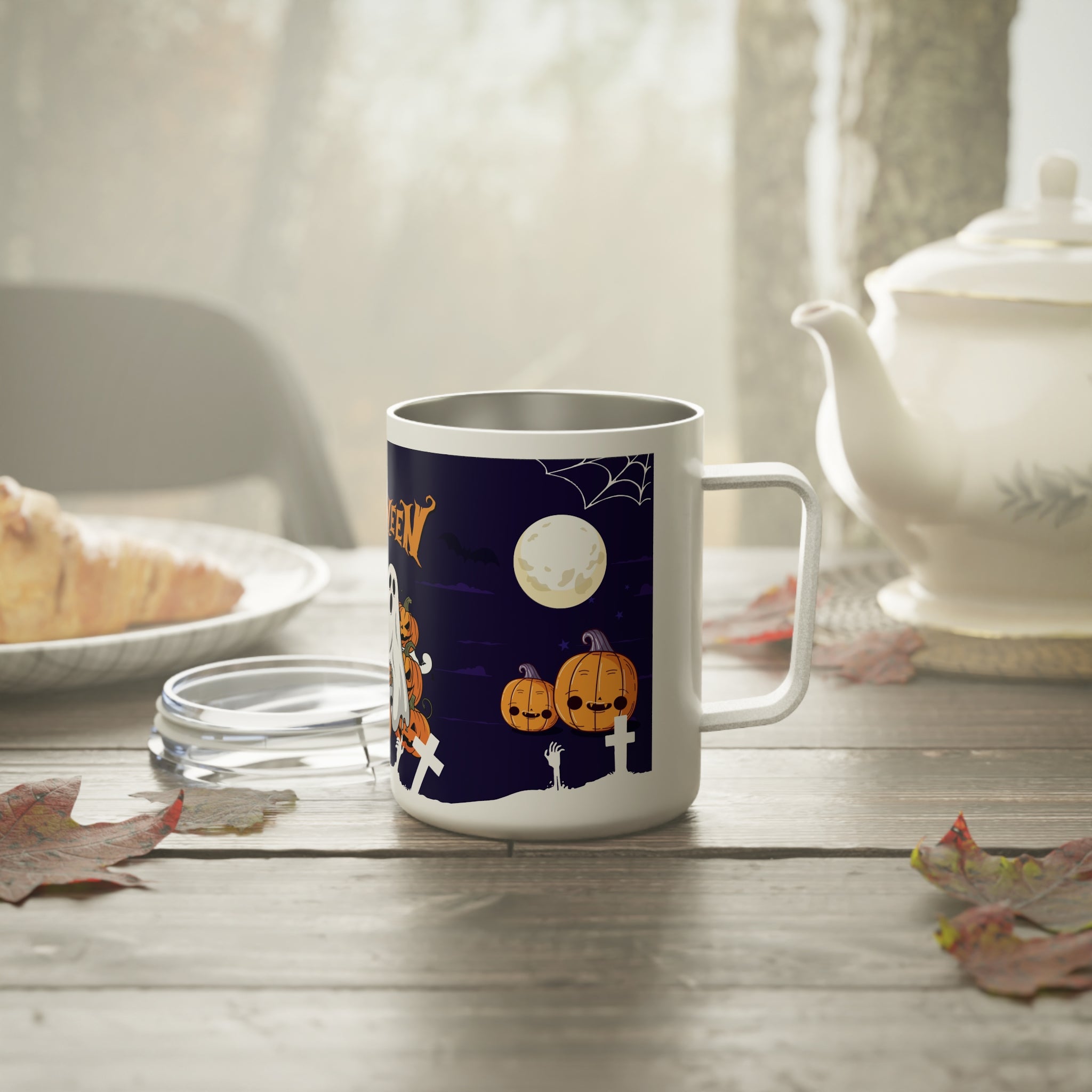 Halloween is Better with Skeleton | Insulated Coffee Mug
