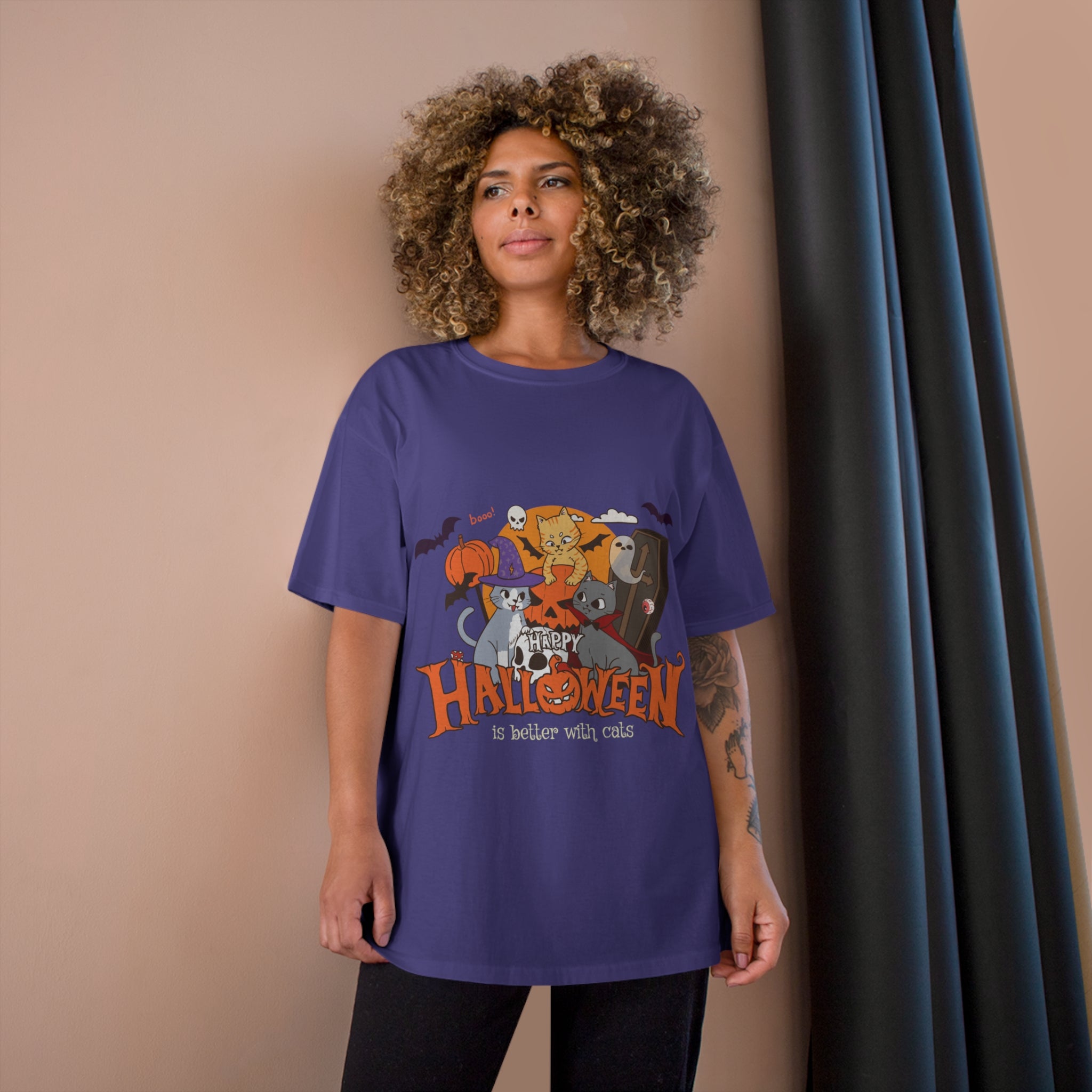 Halloween is Better with Cats | Champion T-Shirt
