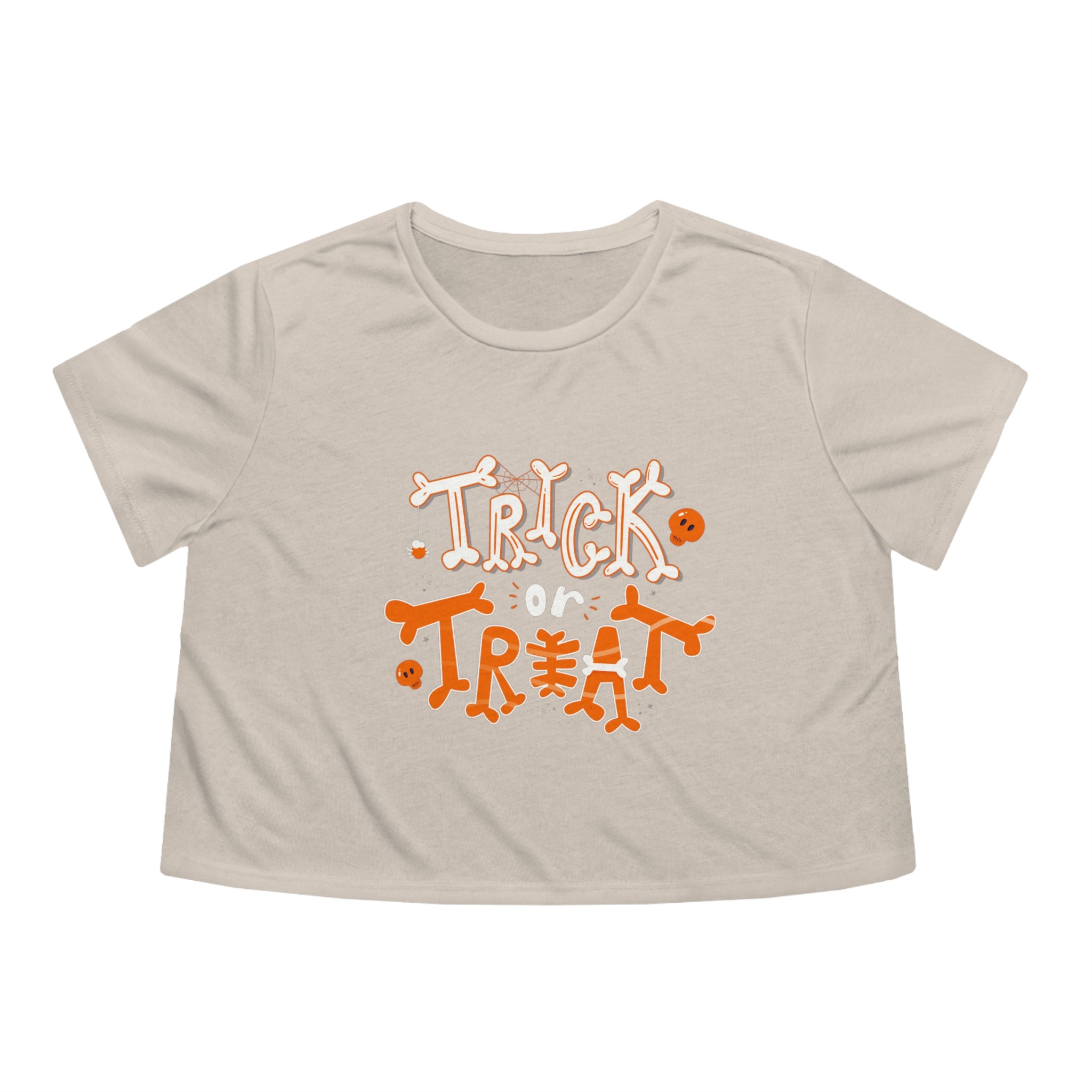 Halloween Trick or Treat | Women's Flowy Cropped Tee