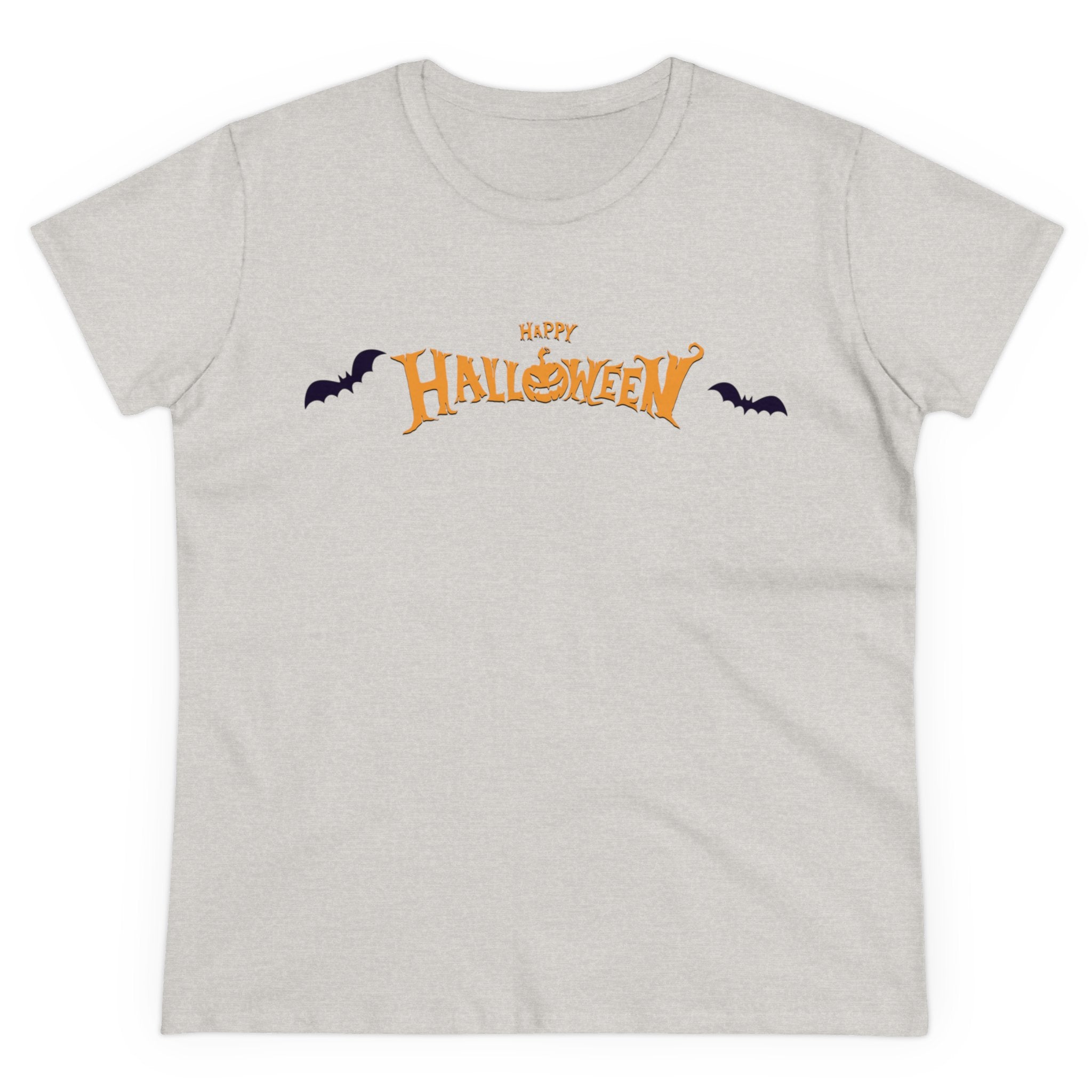 Halloween with Bats | Women's Midweight Cotton Tee
