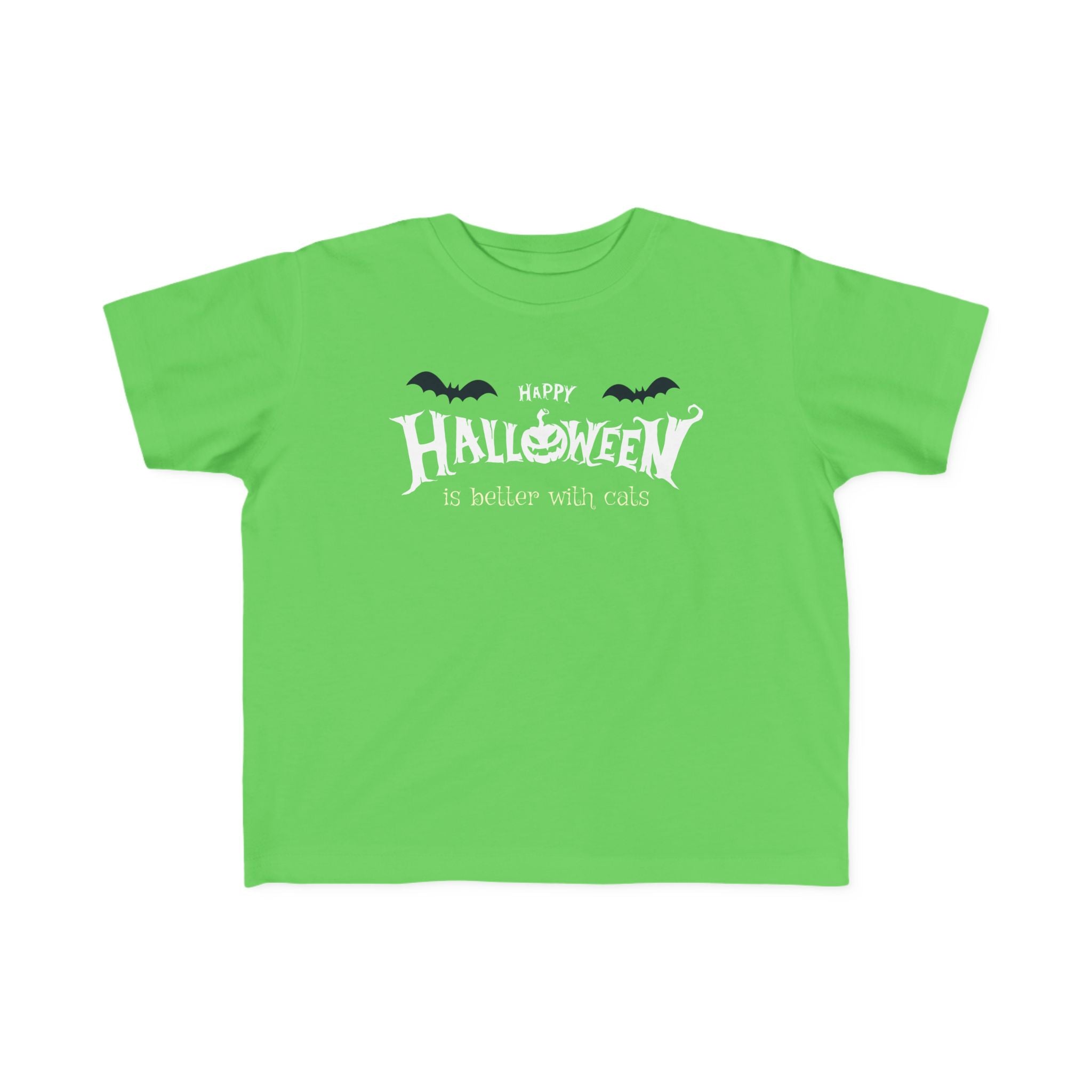 Halloween with Witch's Cats | Toddler's Fine Jersey Tee