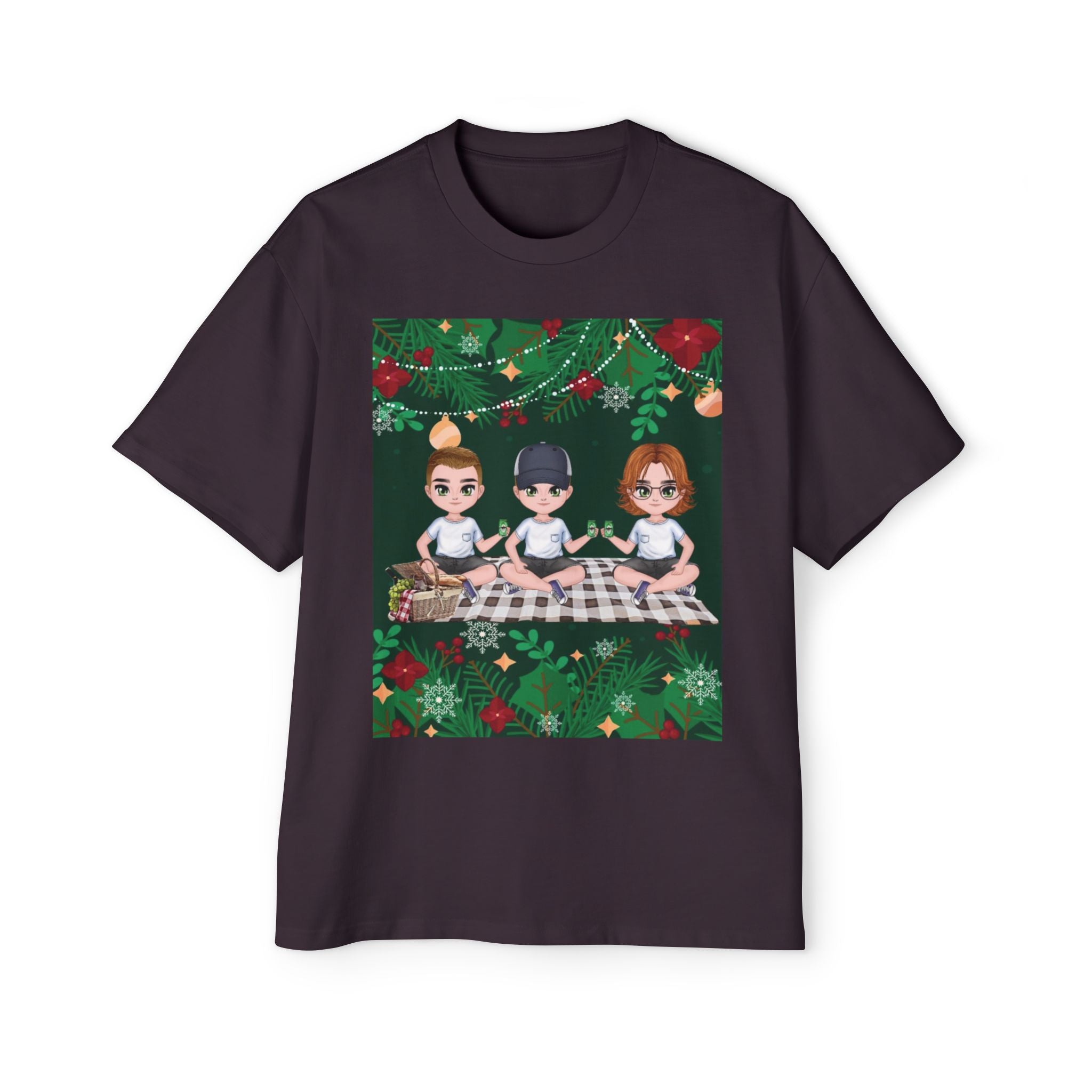 Christmas Family | Men's Heavy Oversized Tee