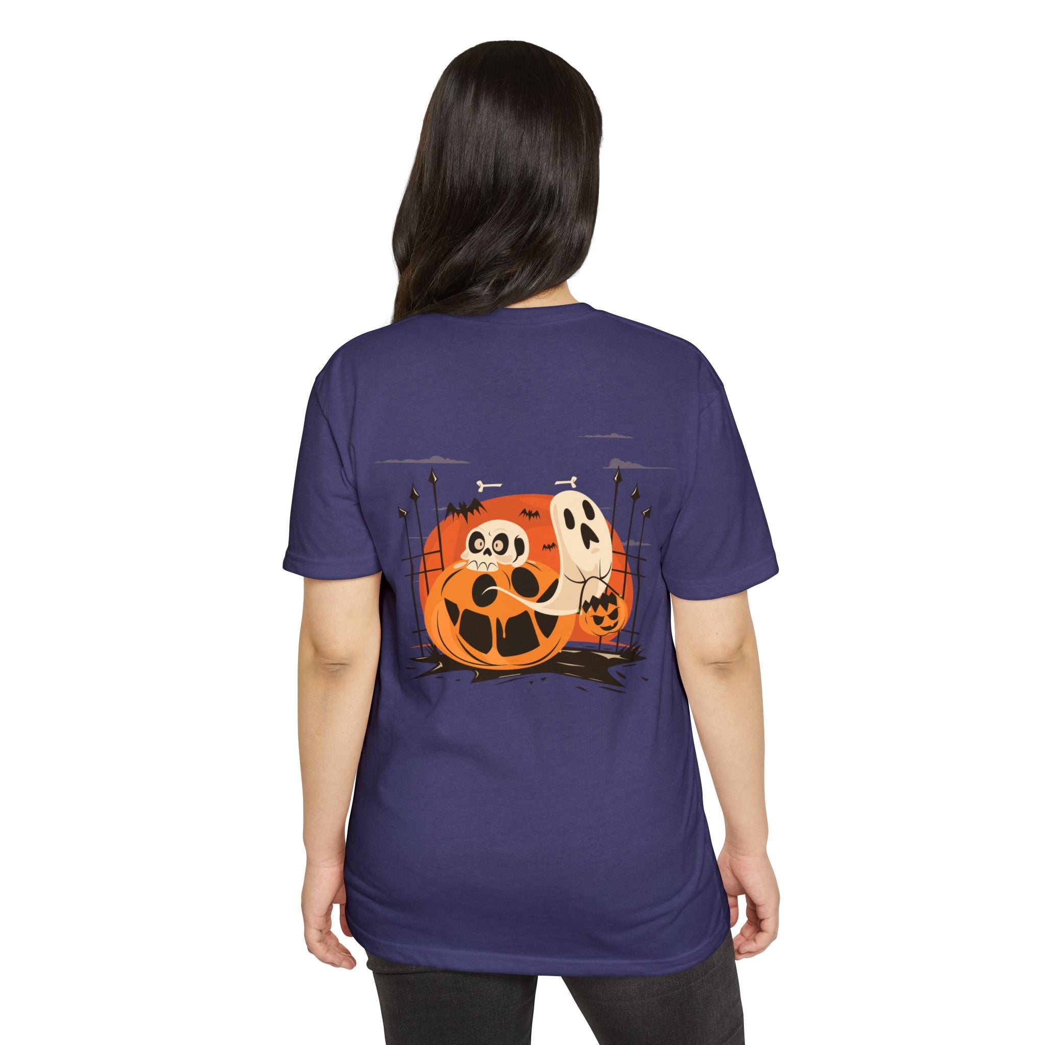 Halloween with Pumpkins | Unisex CVC Jersey T-shirt
