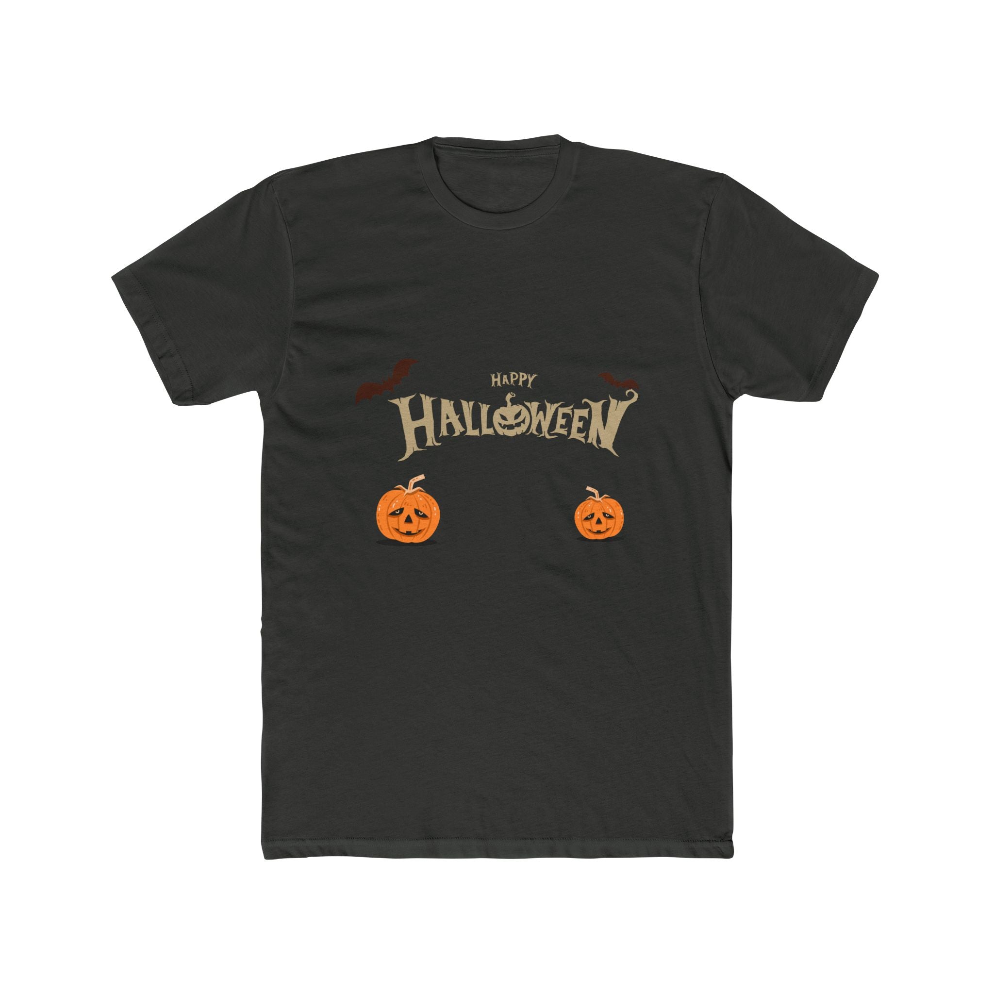 Halloween with Pumpkins | Unisex Cotton Crew Tee