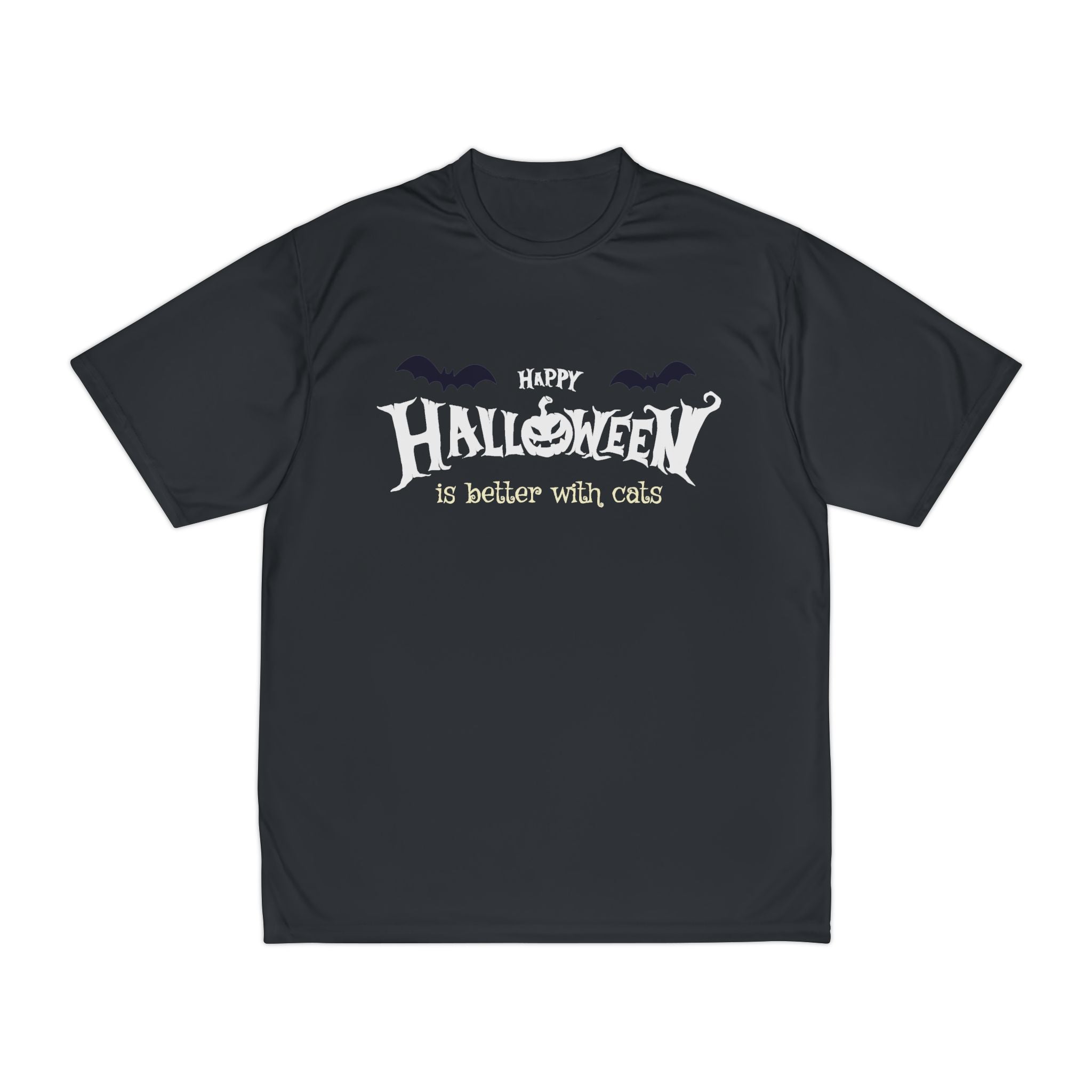 Halloween with Witch's Cats | Men's Performance T-Shirt