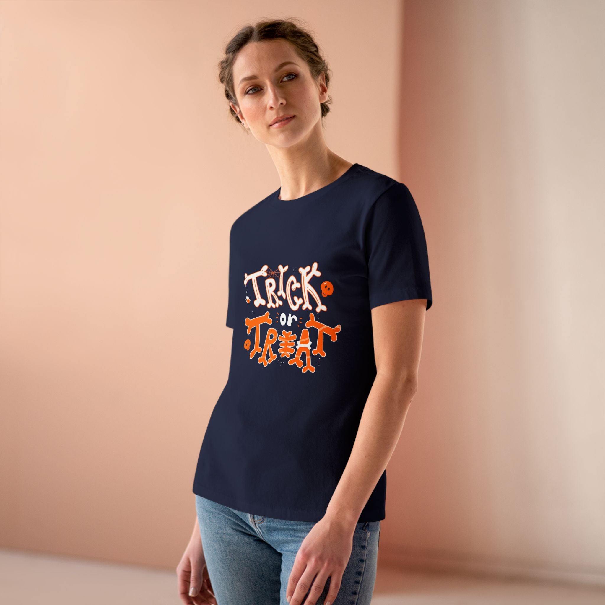 Halloween Trick or Treat | Women's Cotton Tee