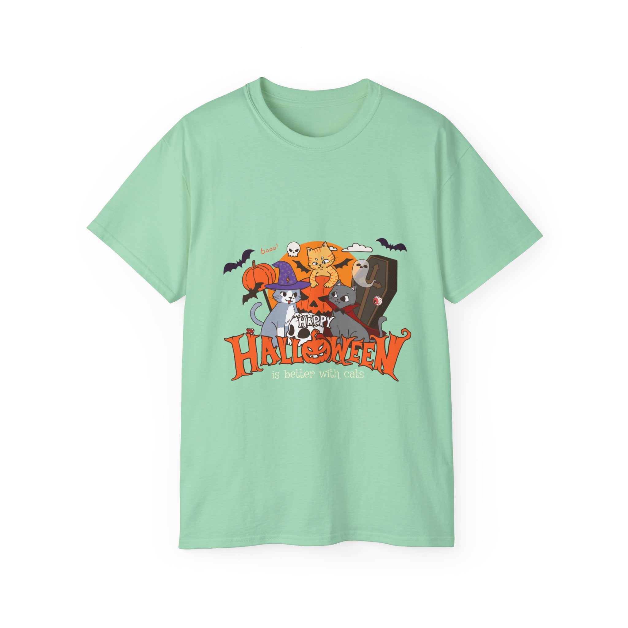 Halloween is Better with Cats | Unisex Ultra Cotton Tee