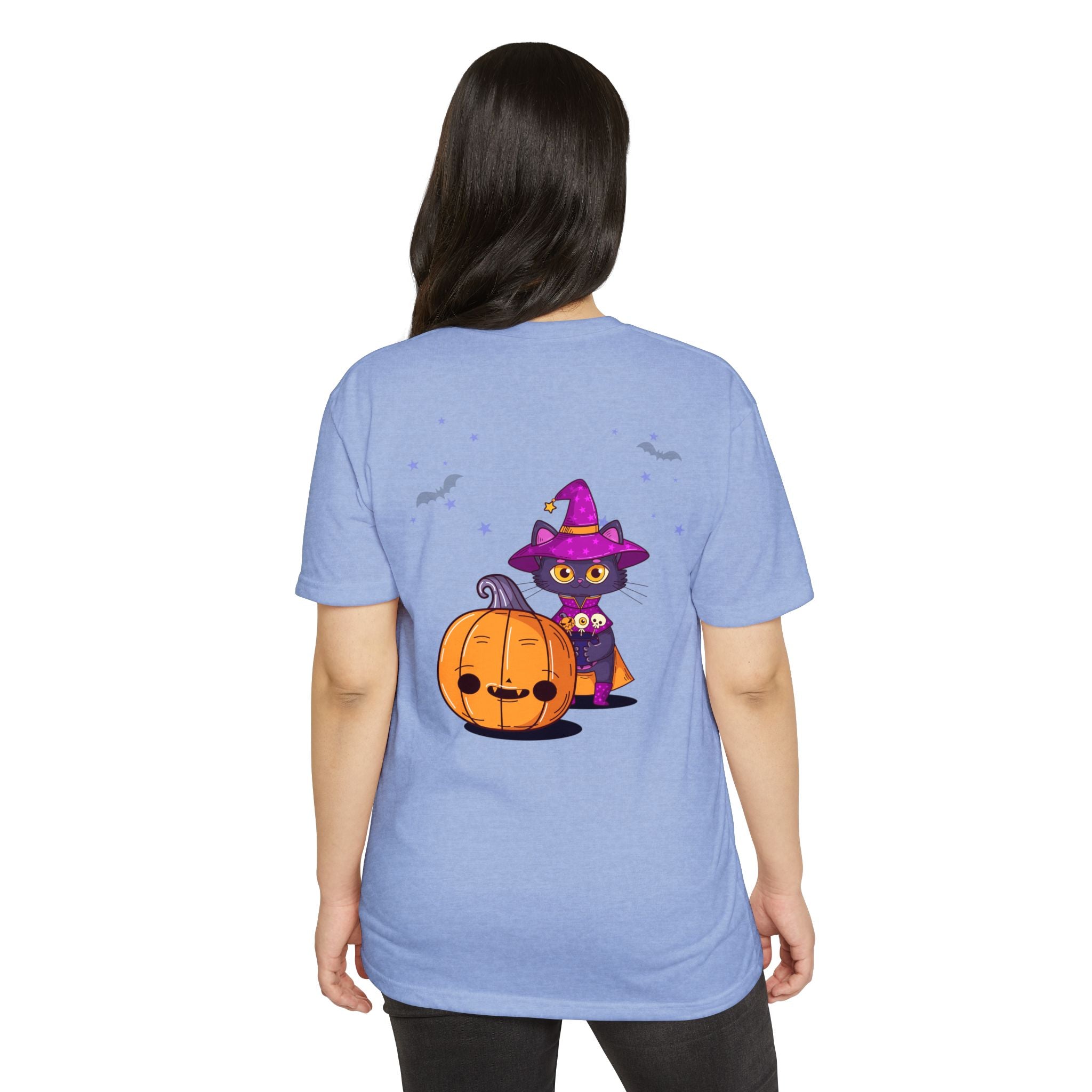 Halloween with Witch's Cats | Unisex CVC Jersey T-shirt