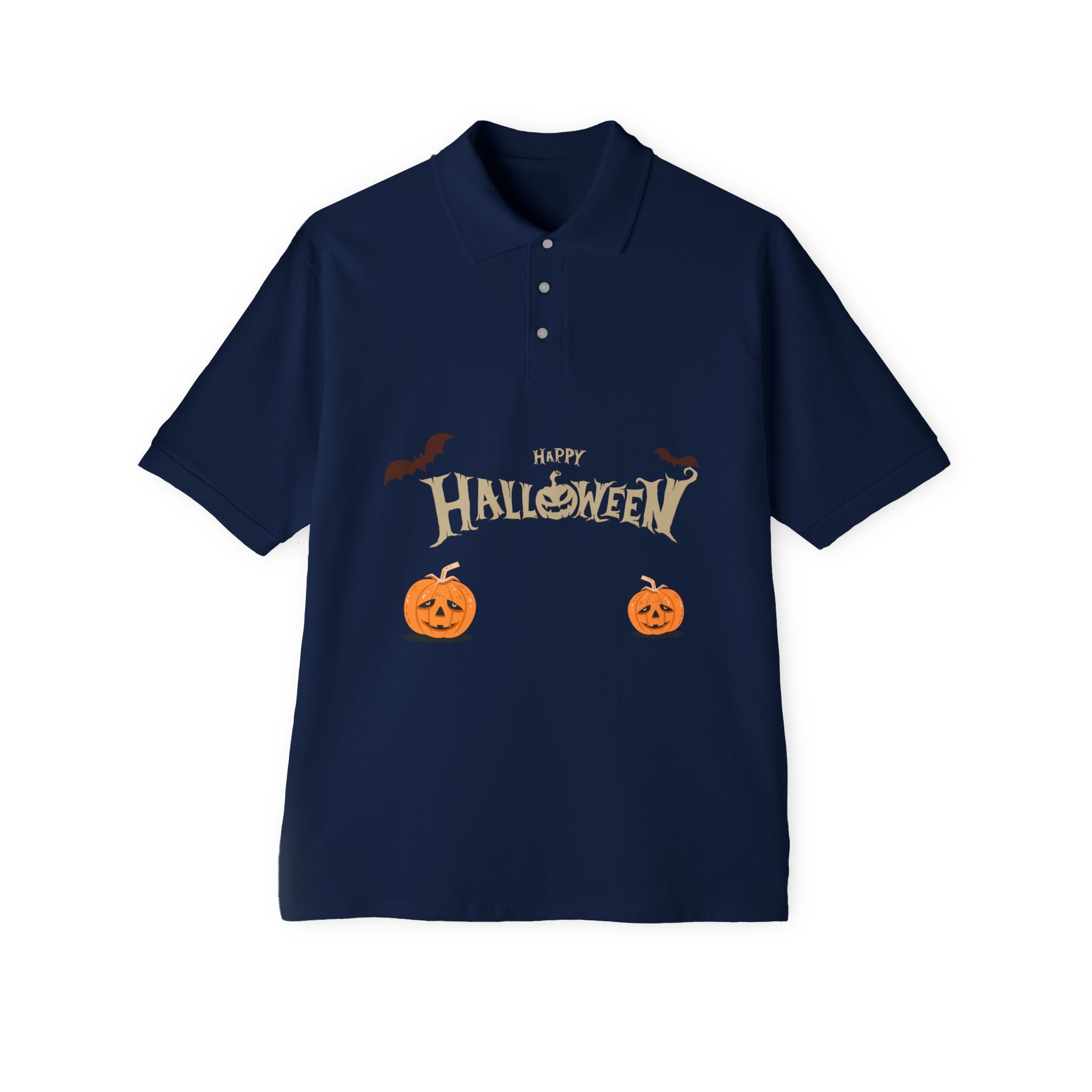 Halloween with Pumpkins | Men's Piqué Polo