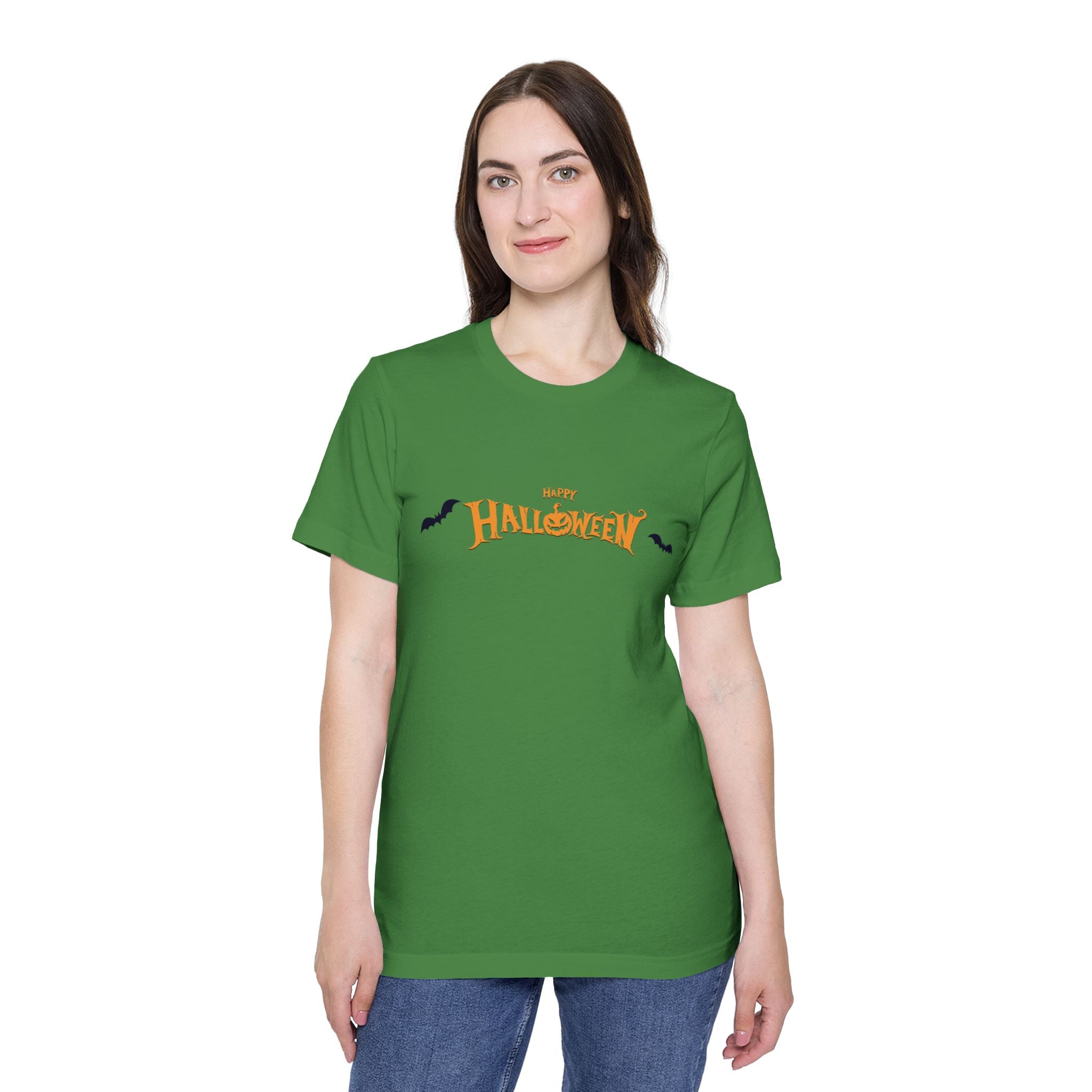 Halloween with Bats | USA-Made Unisex Short-Sleeve Jersey T-Shirt