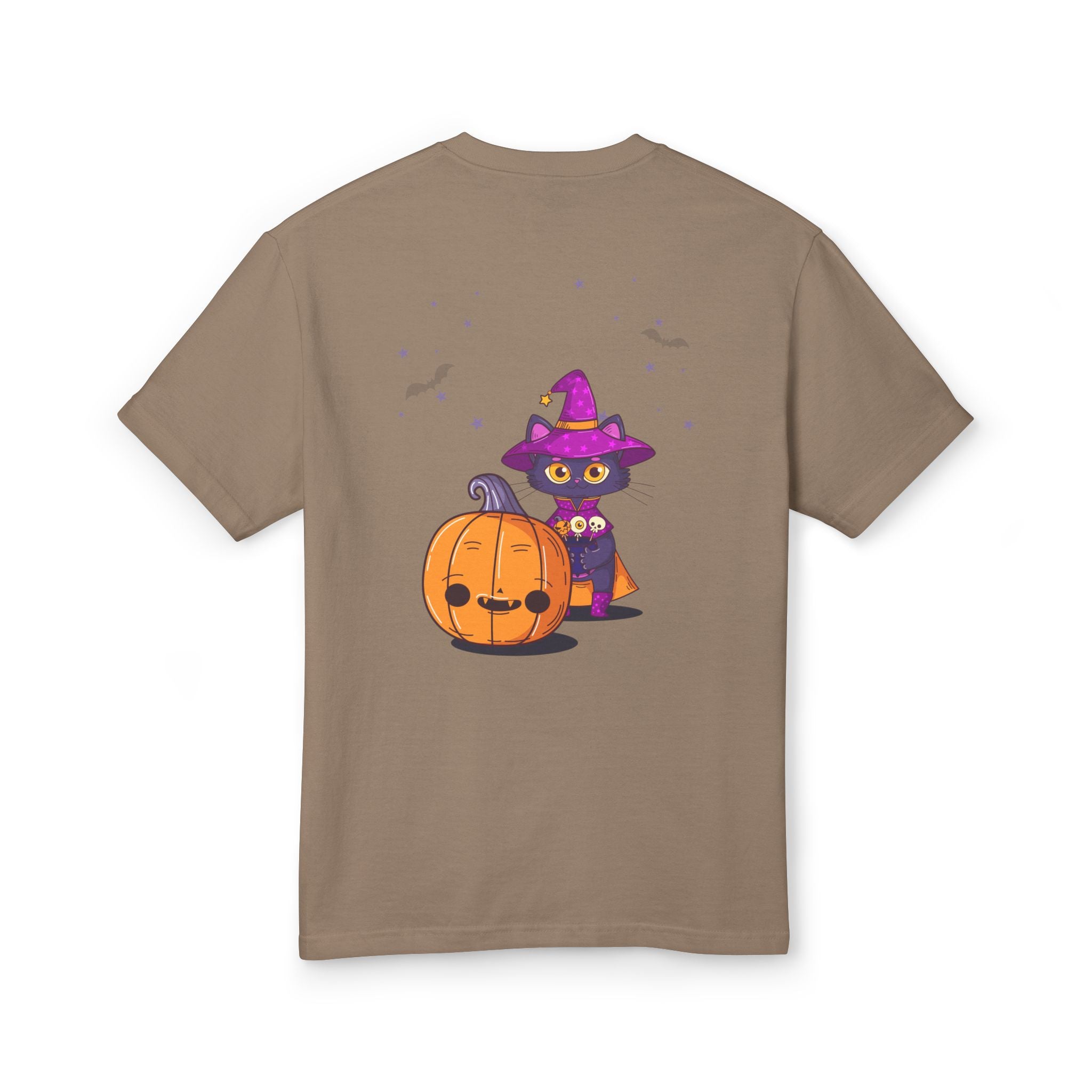 Halloween with Witch's Cats | Unisex Garment-Dyed Heavyweight Cotton Tee