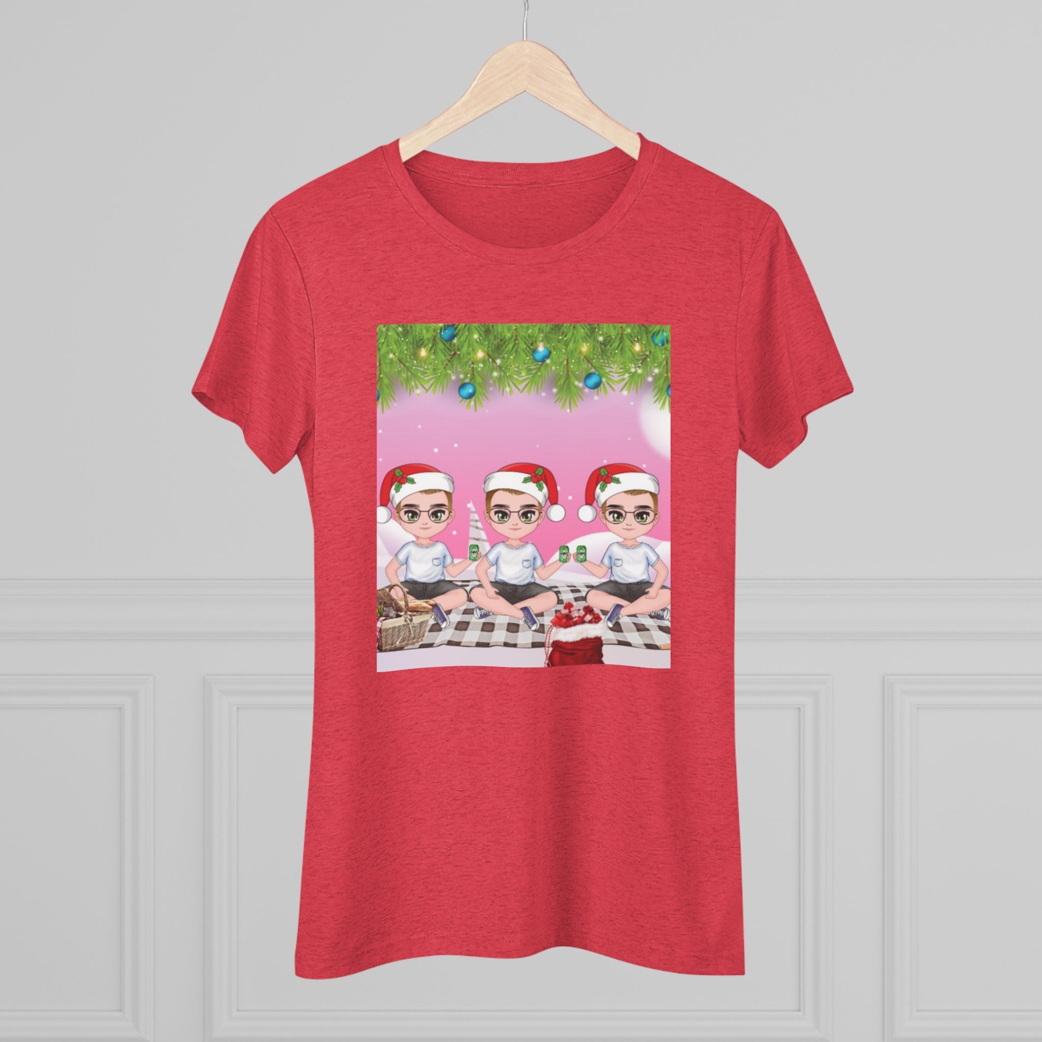 HAPPY CHRISTMAS DAY Women's Triblend Tee