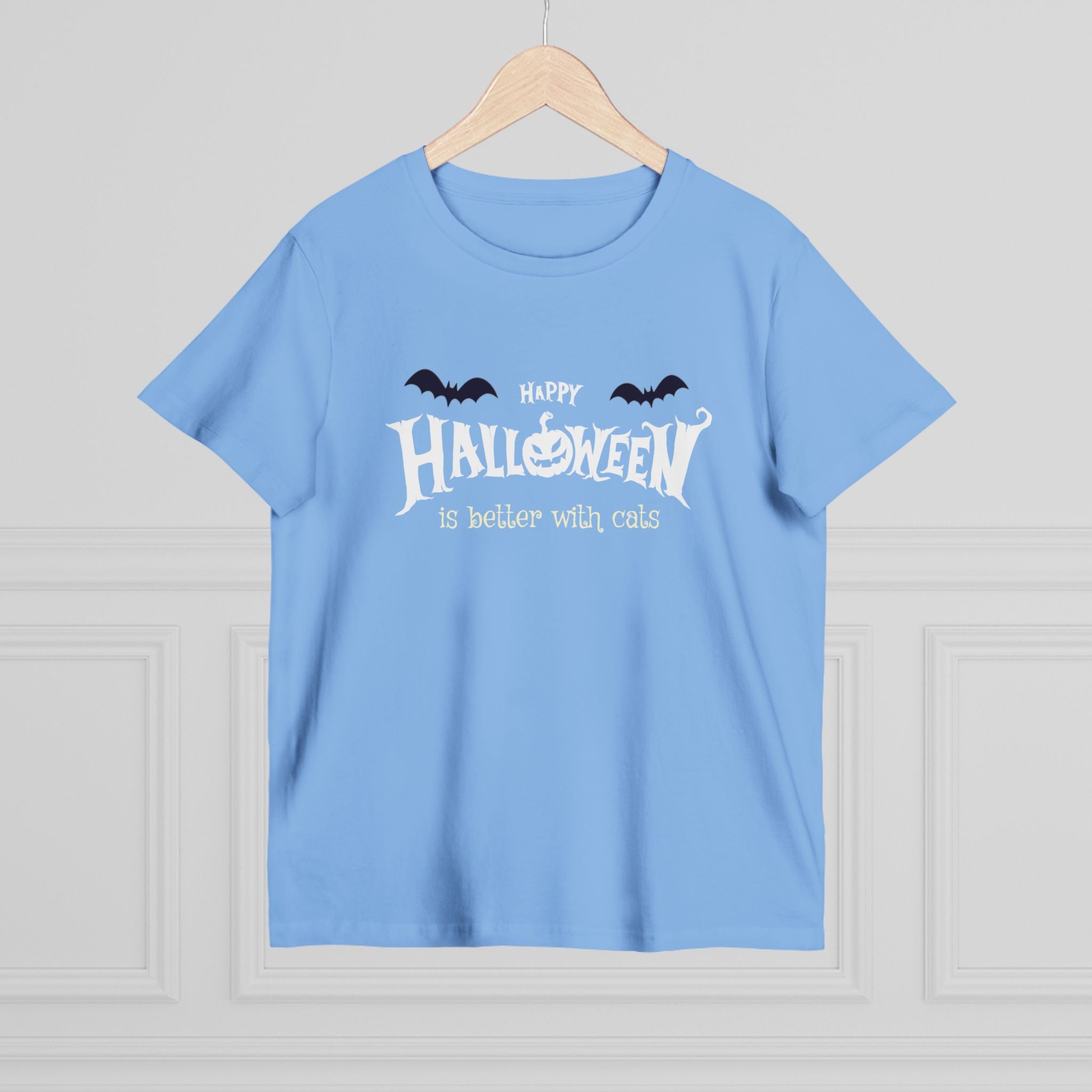 Halloween with Witch's Cats | Women’s Maple Tee