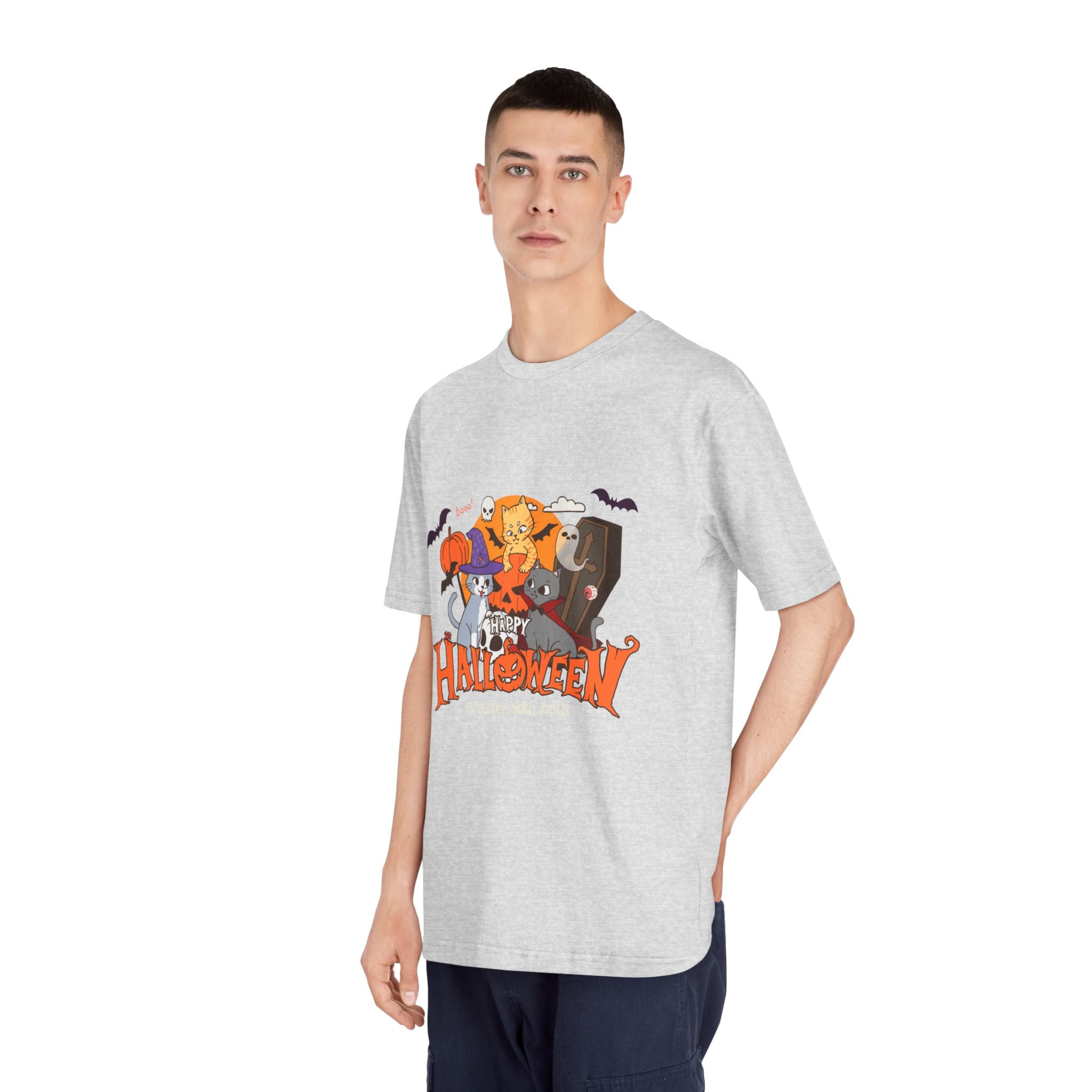 Halloween is Better with Cats | Unisex Classic Crewneck T-Shirt