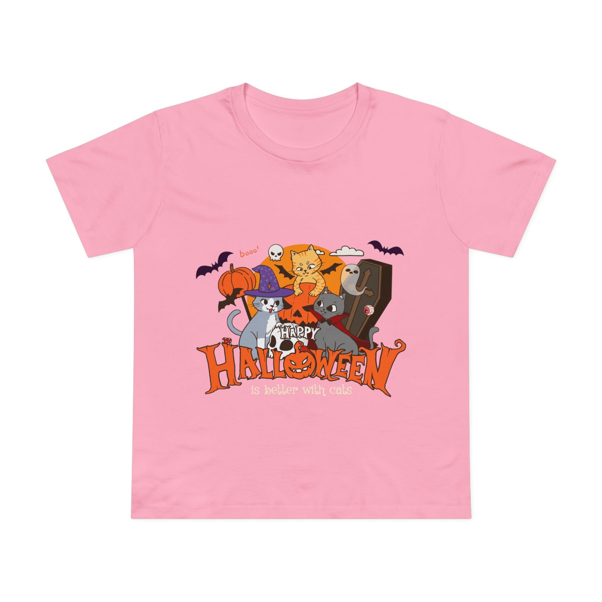 Halloween is Better with Cats | Women’s Maple Tee