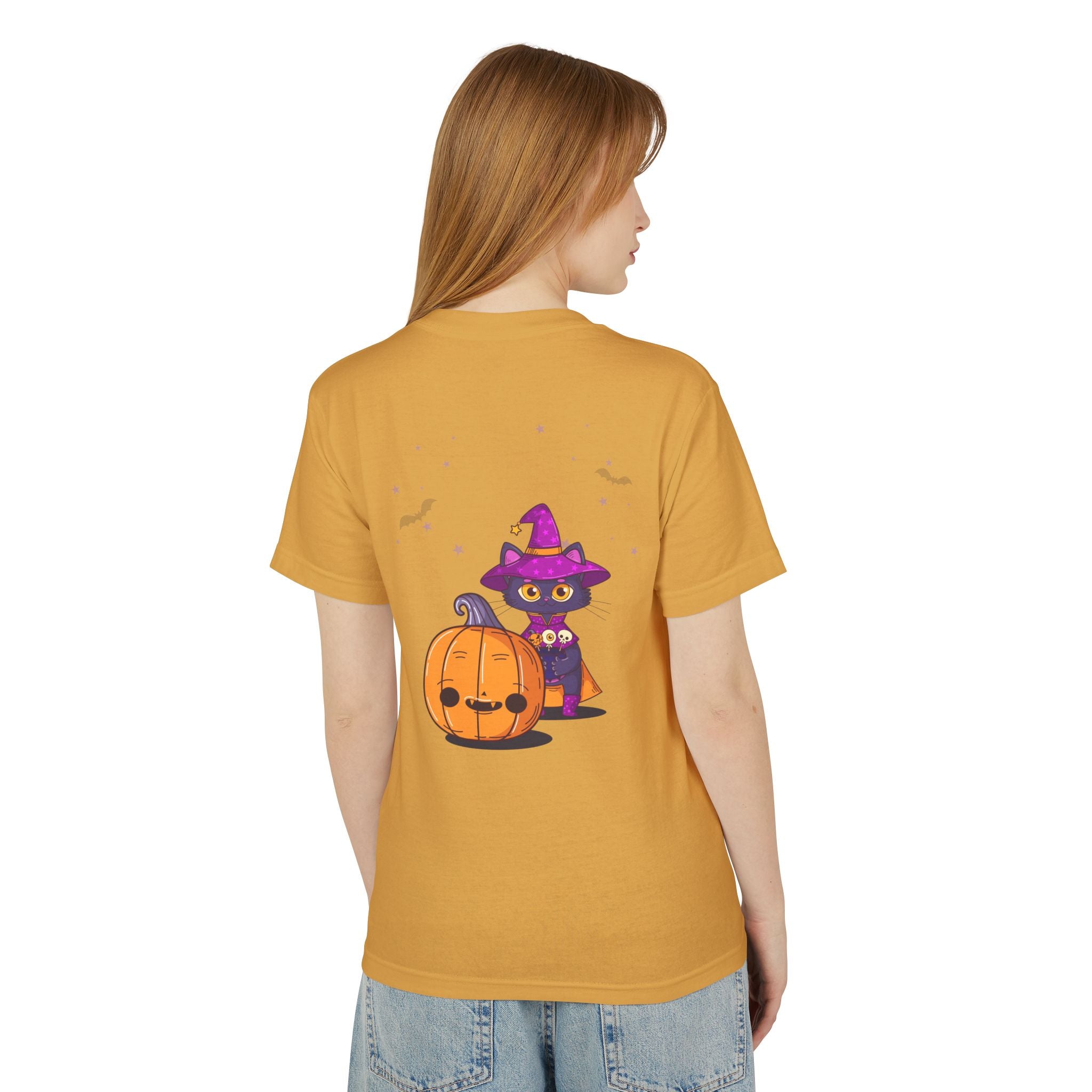 Halloween with Witch's Cats | Unisex Garment-Dyed Heavyweight Cotton Tee