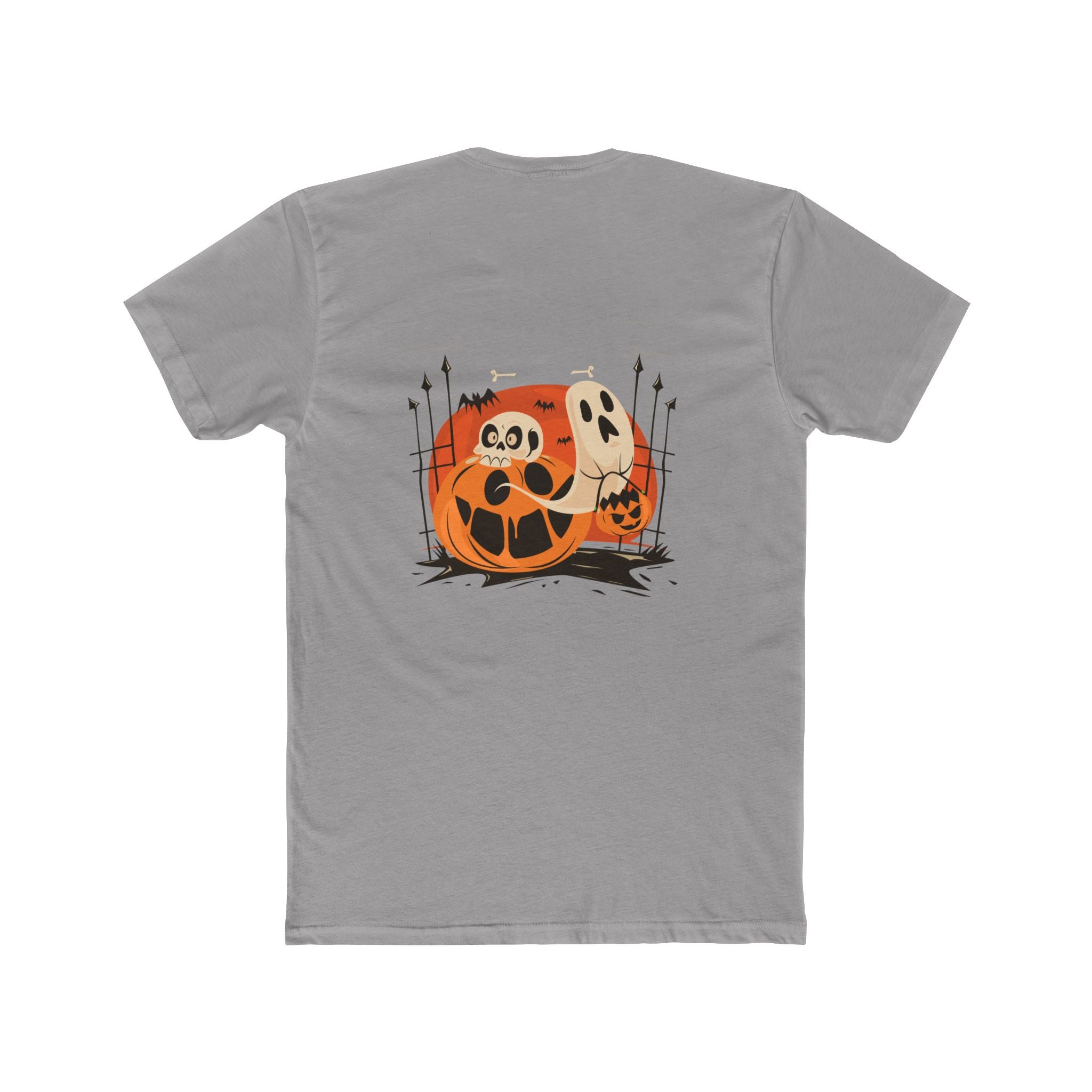 Halloween with Pumpkins | Unisex Cotton Crew Tee