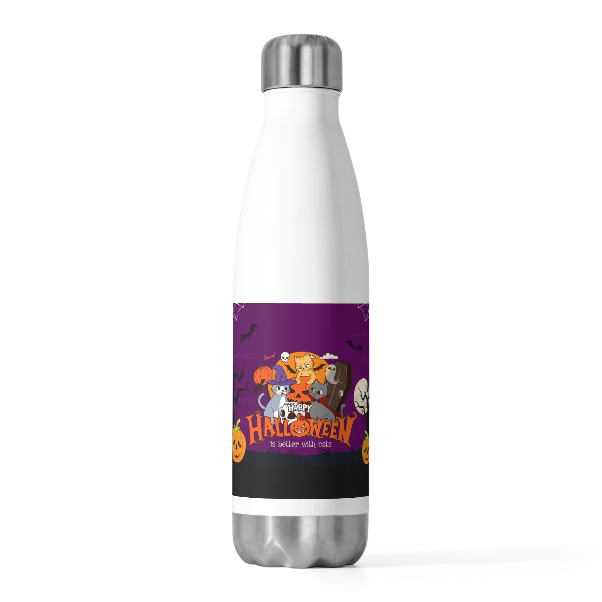 Happy Halloween is Better with Cats | Insulated Bottle