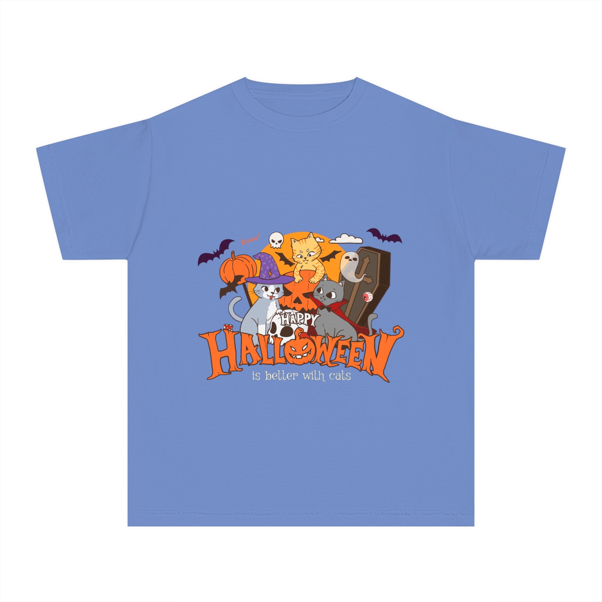 Halloween is Better with Cats | Youth Midweight Tee
