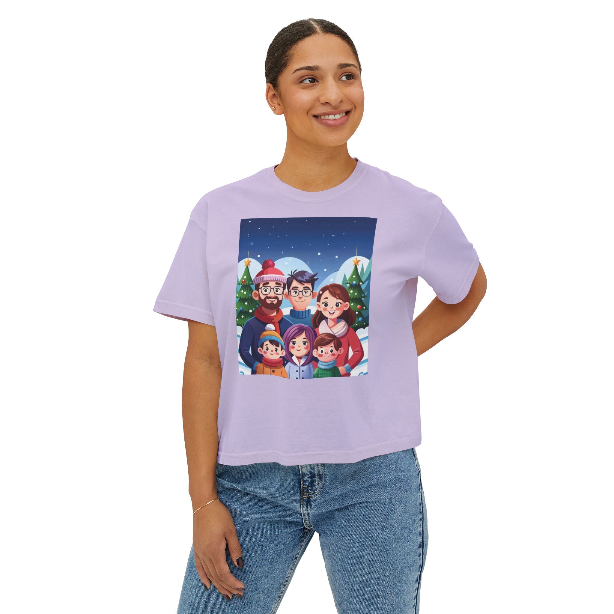 HAPPY CHRISTMAS DAY Women's Boxy Tee