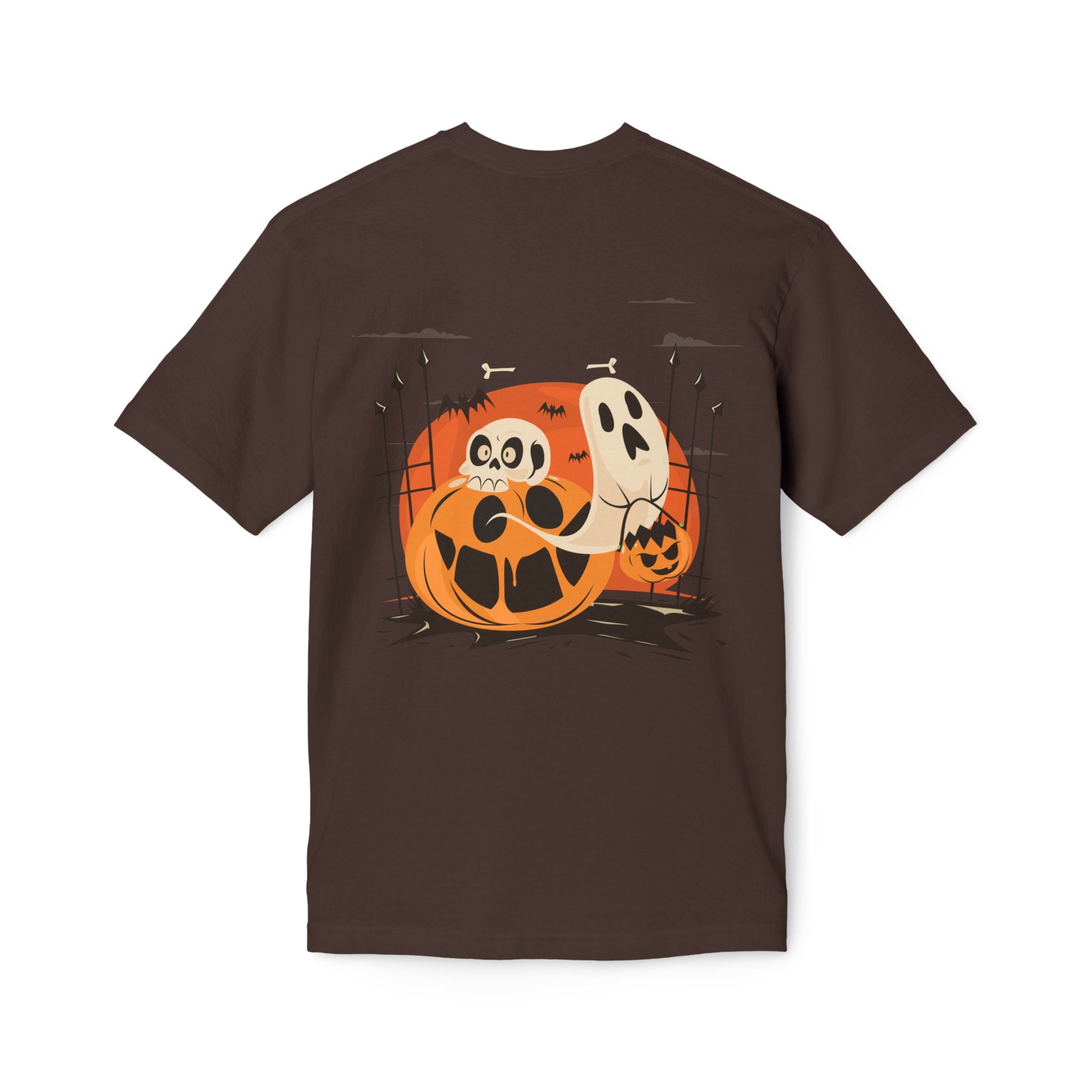 Halloween with Pumpkins | Unisex Midweight T-shirt, Made in US