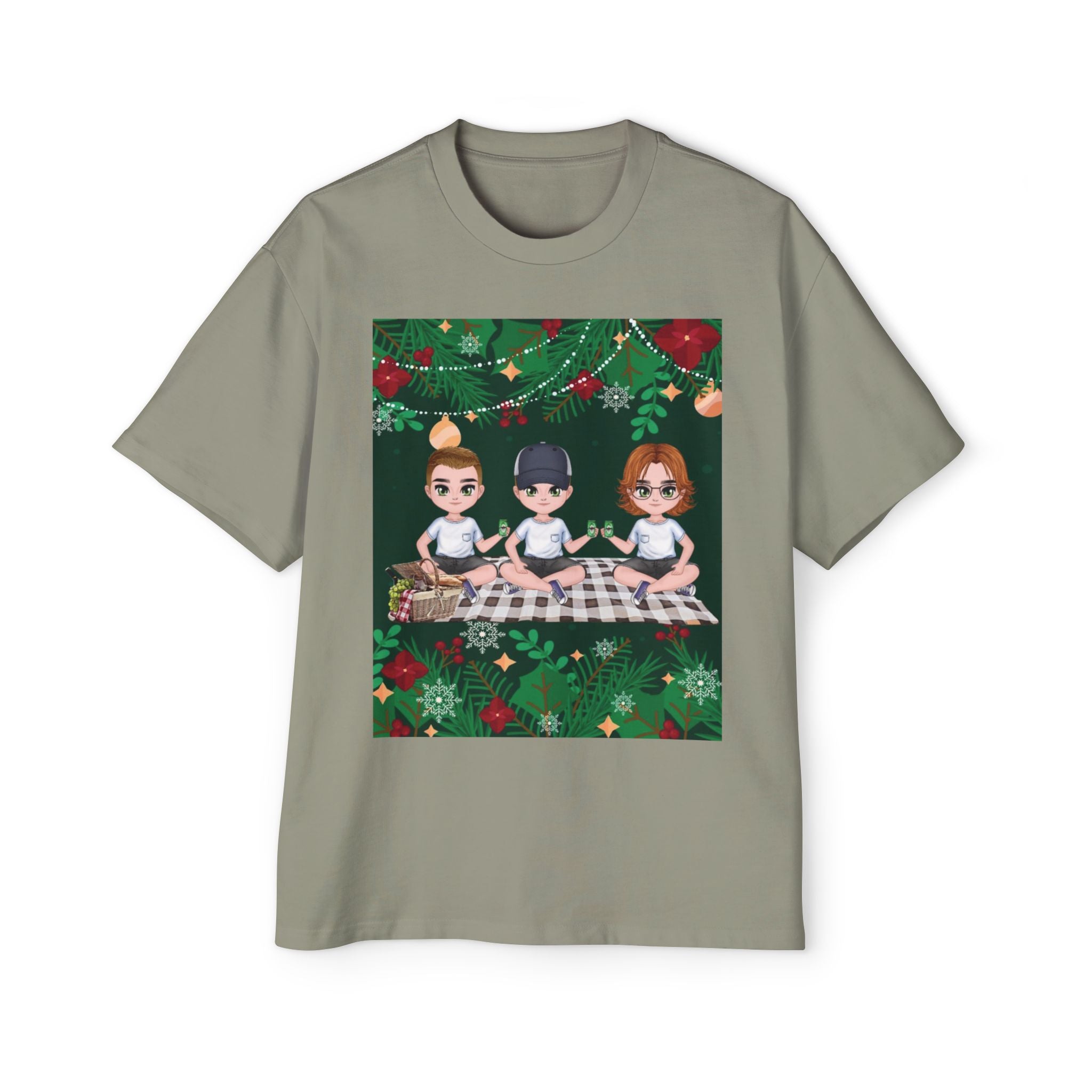 Christmas Family | Men's Heavy Oversized Tee