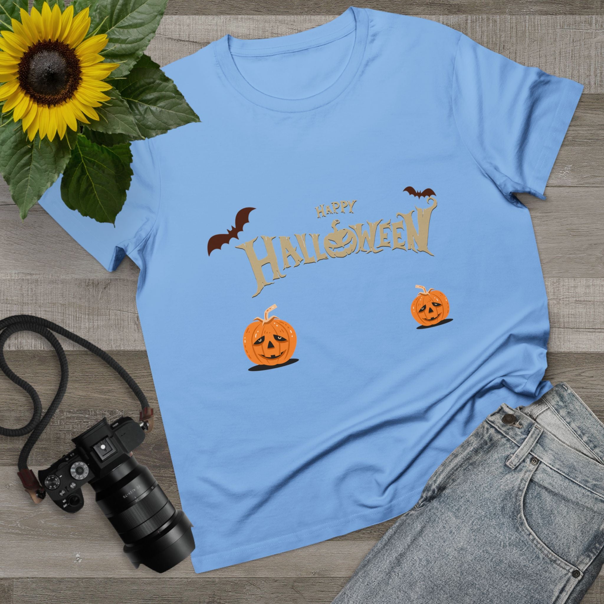 Halloween with Pumpkins | Women’s Maple Tee
