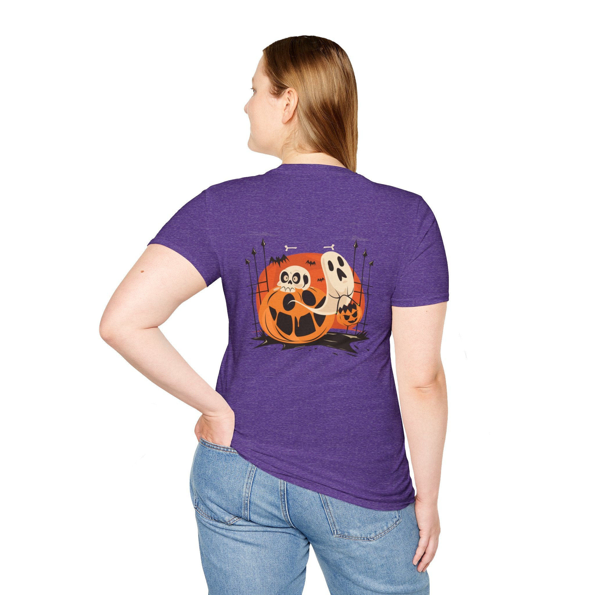 Halloween with Pumpkins | Unisex Softstyle T-Shirt