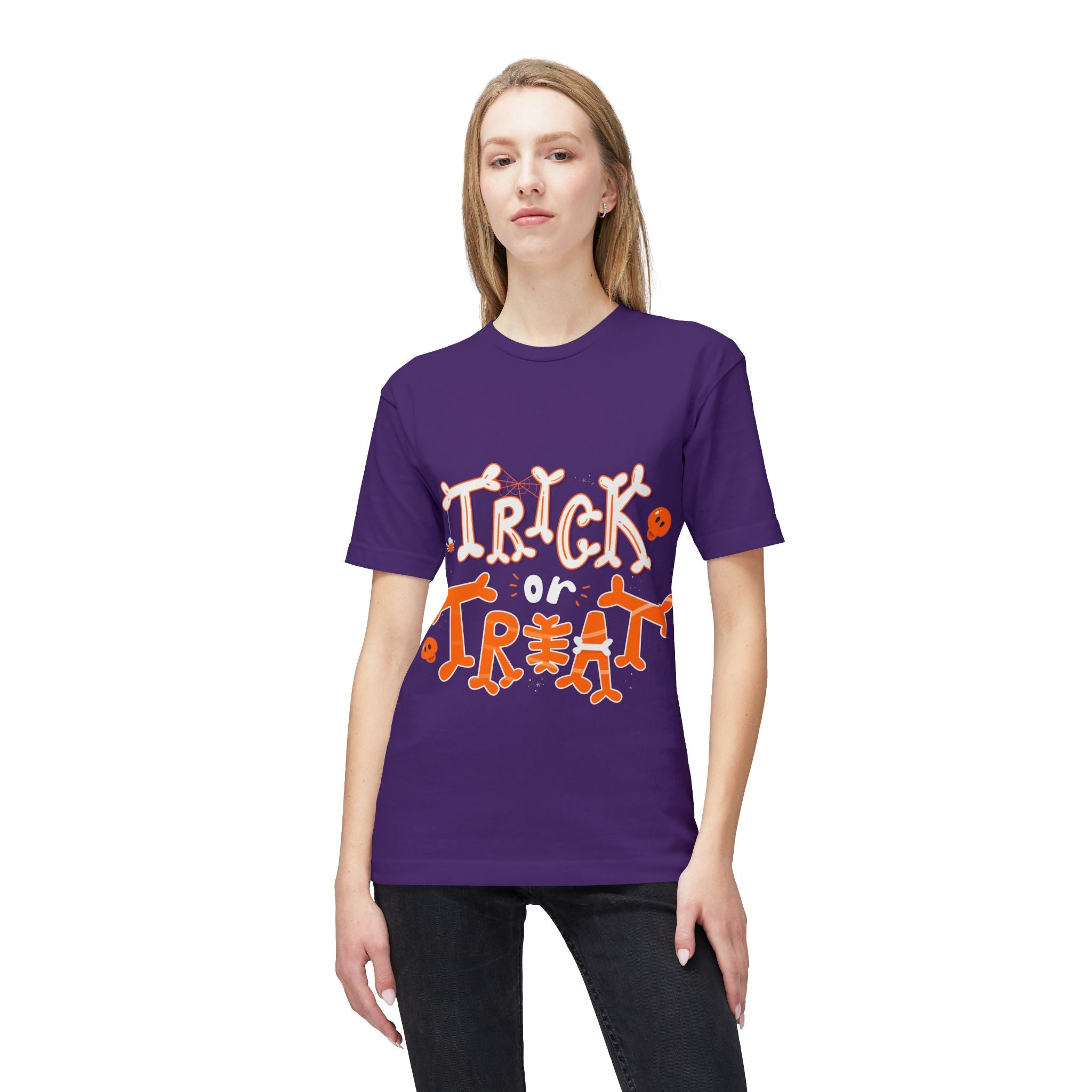 Halloween Trick or Treat | Unisex Midweight T-shirt, Made in US