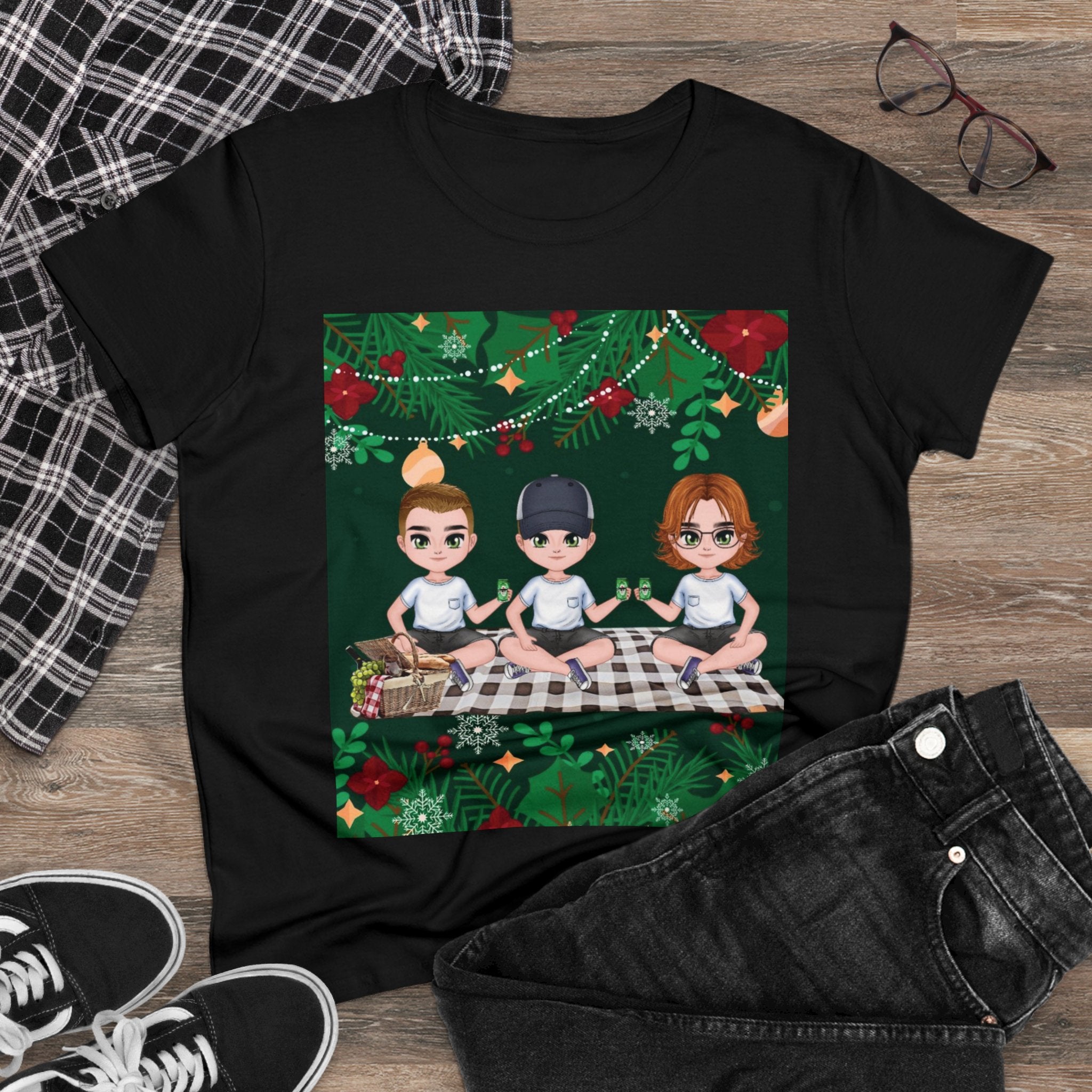 Happy Christmas Day | Women's Midweight Cotton Tee