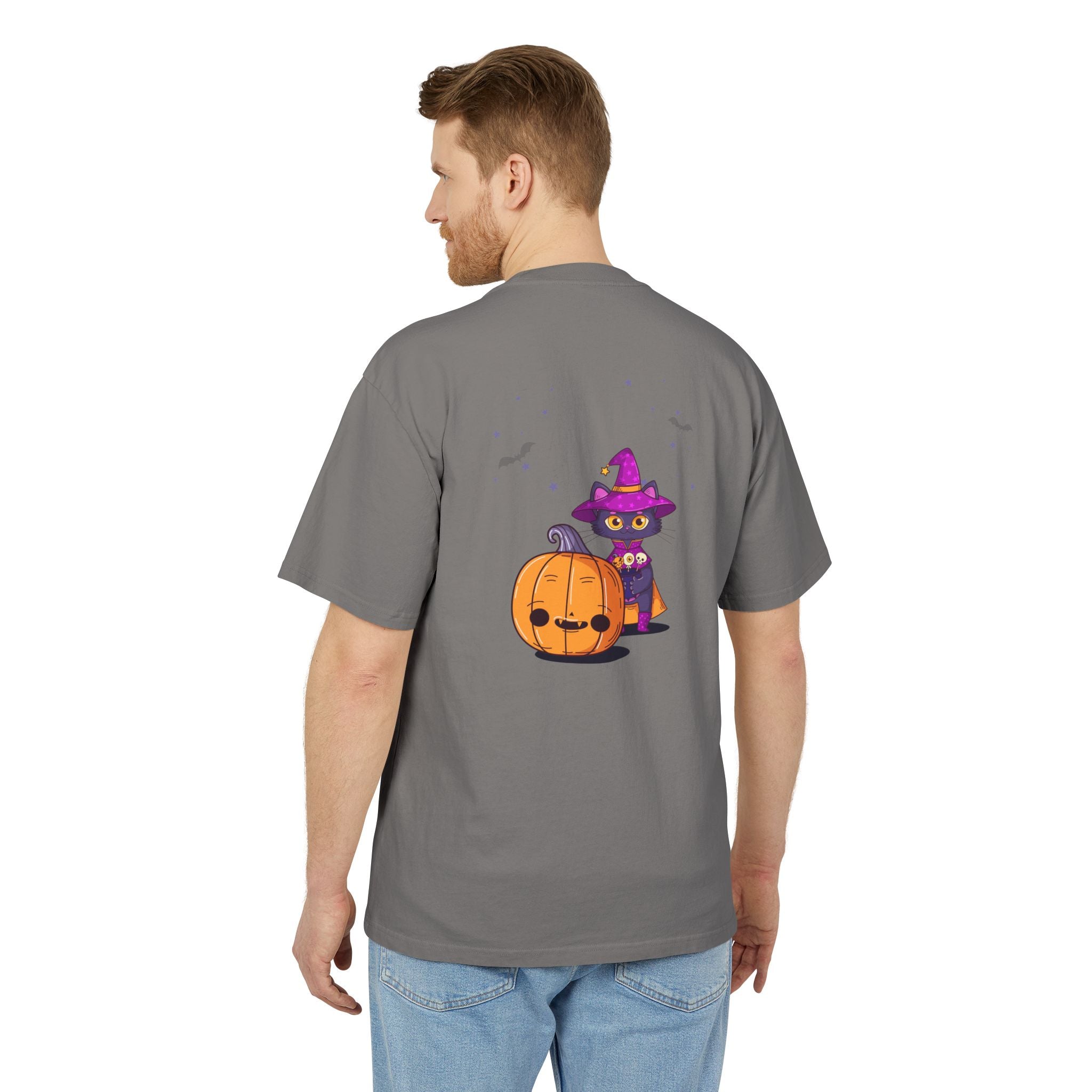 Halloween with Witch's Cats | Unisex Heavy Faded Tee