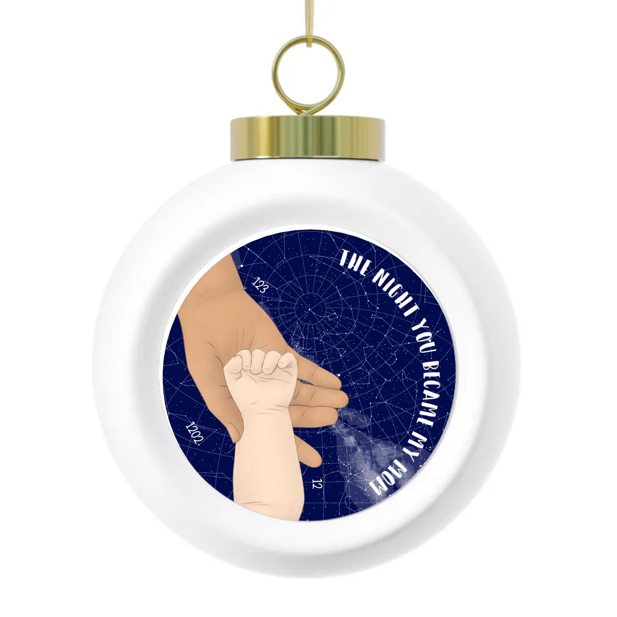 The night you became my mom | Christmas Ball Ornament