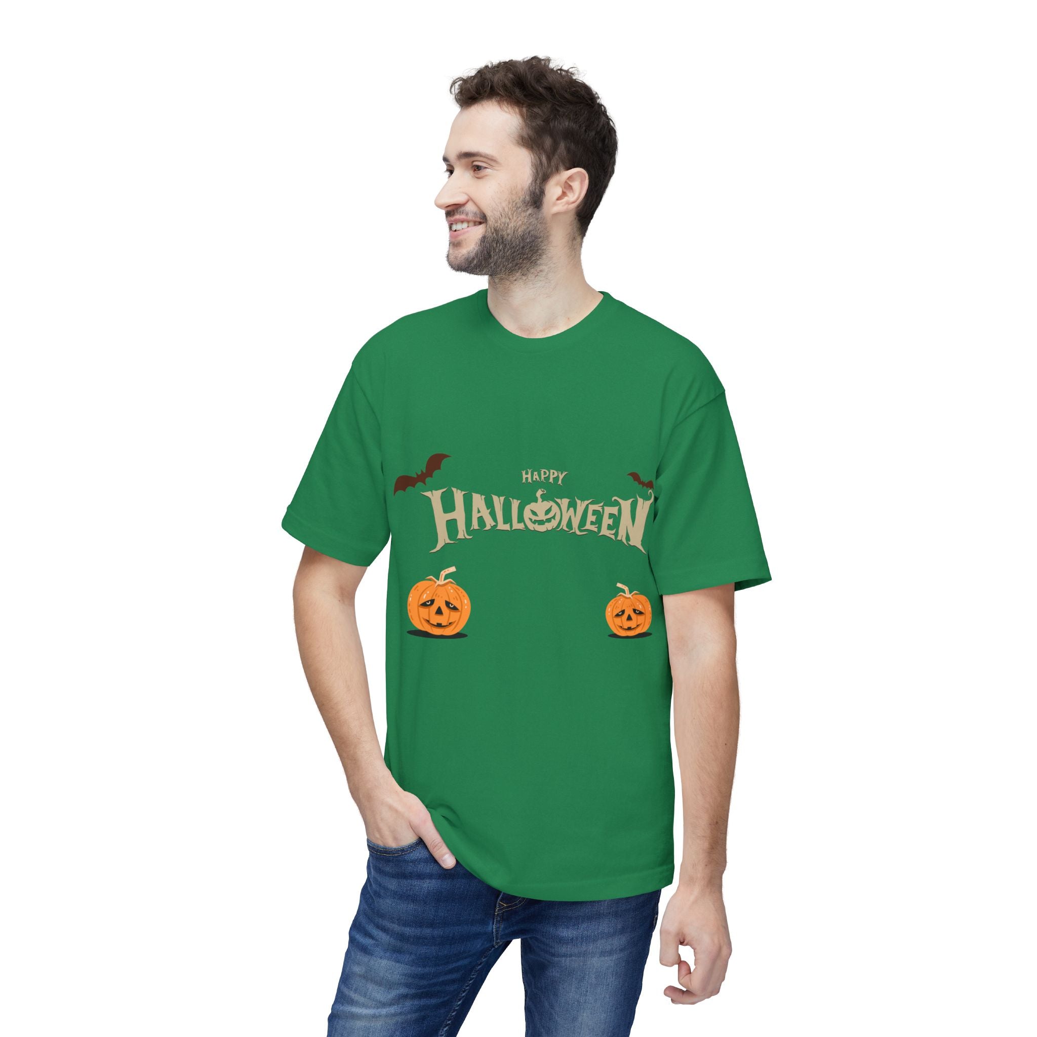 Halloween with Pumpkins | Unisex Midweight T-shirt, Made in US