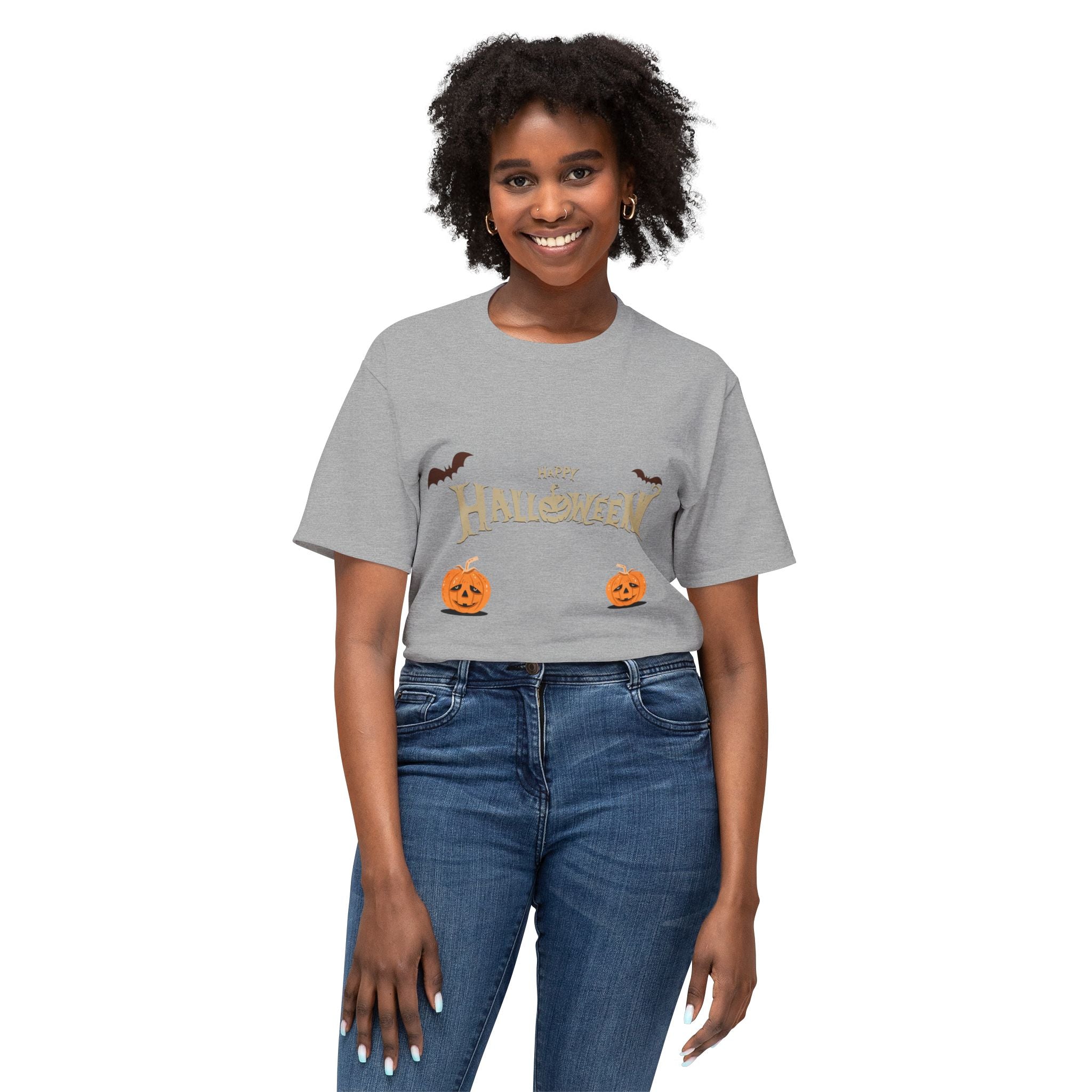 Halloween with Pumpkins | Unisex HD Cotton™ T-shirt