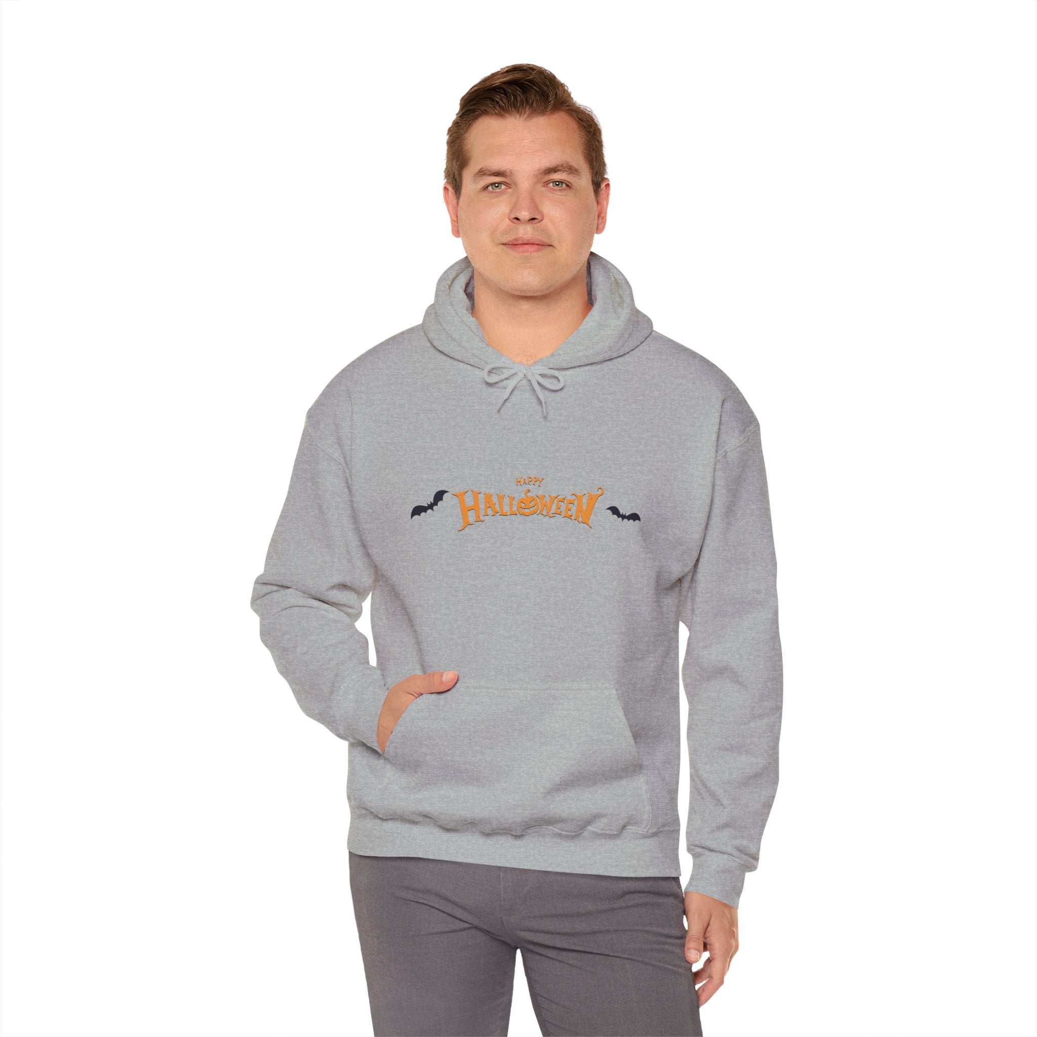 Halloween with Bats | Unisex Heavy Blend Hooded Sweatshirt