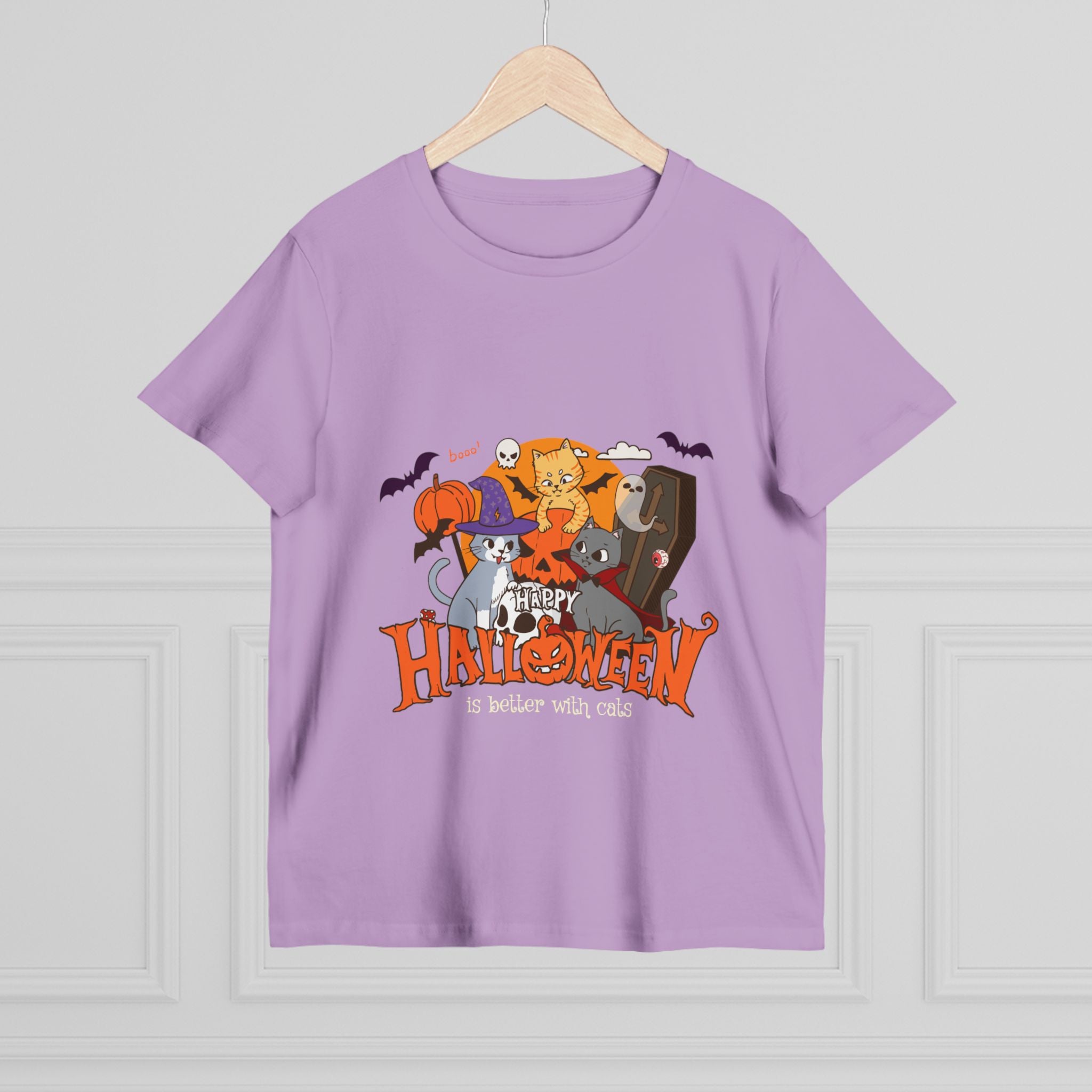 Halloween is Better with Cats | Women’s Maple Tee