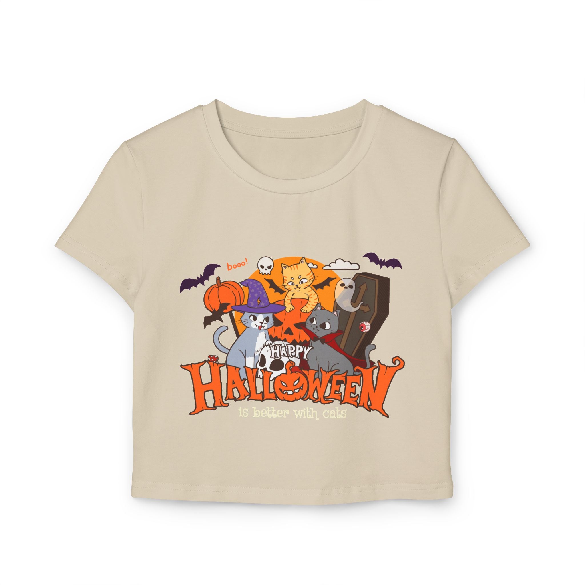 Halloween is Better with Cats | Women's Baby Tee
