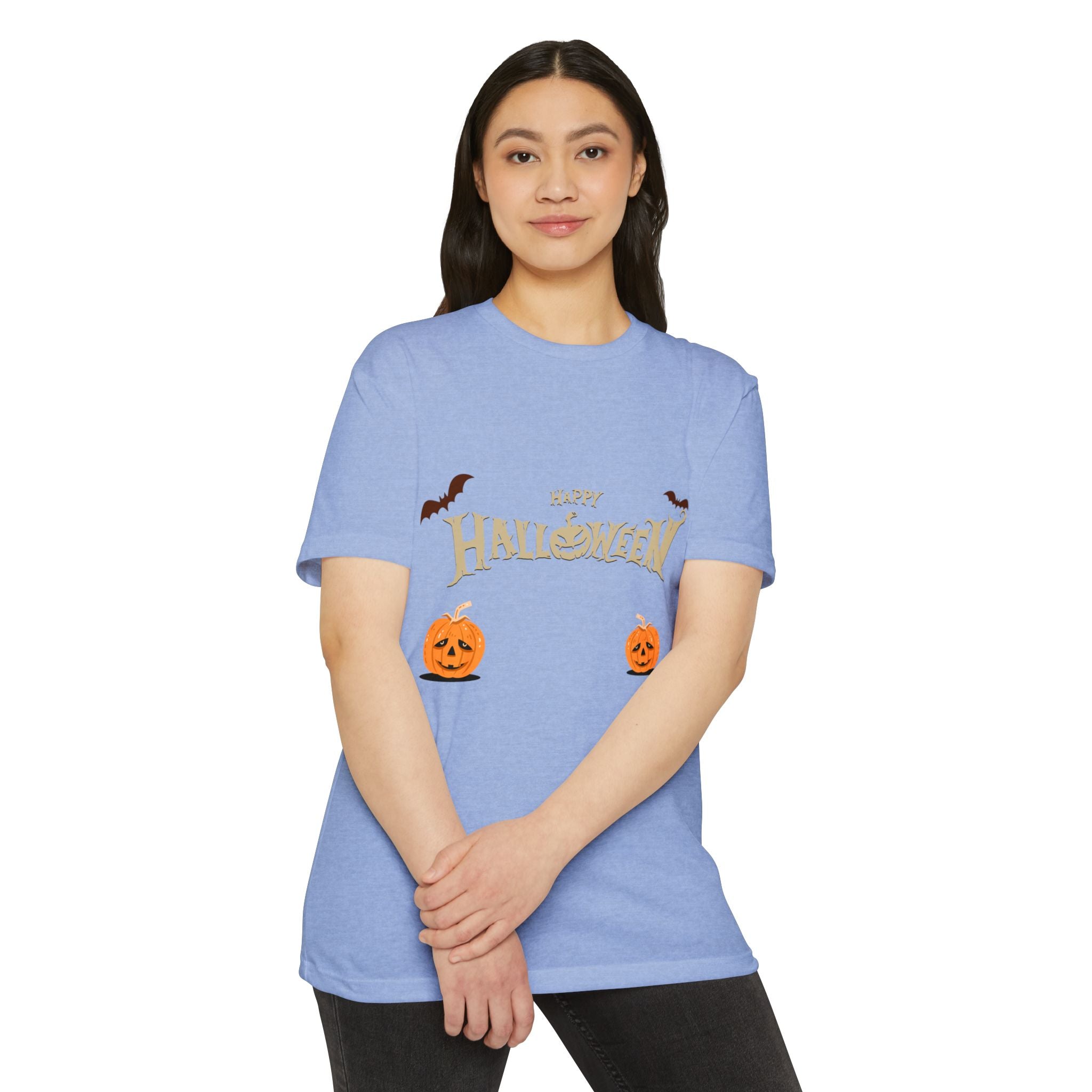 Halloween with Pumpkins | Unisex CVC Jersey T-shirt