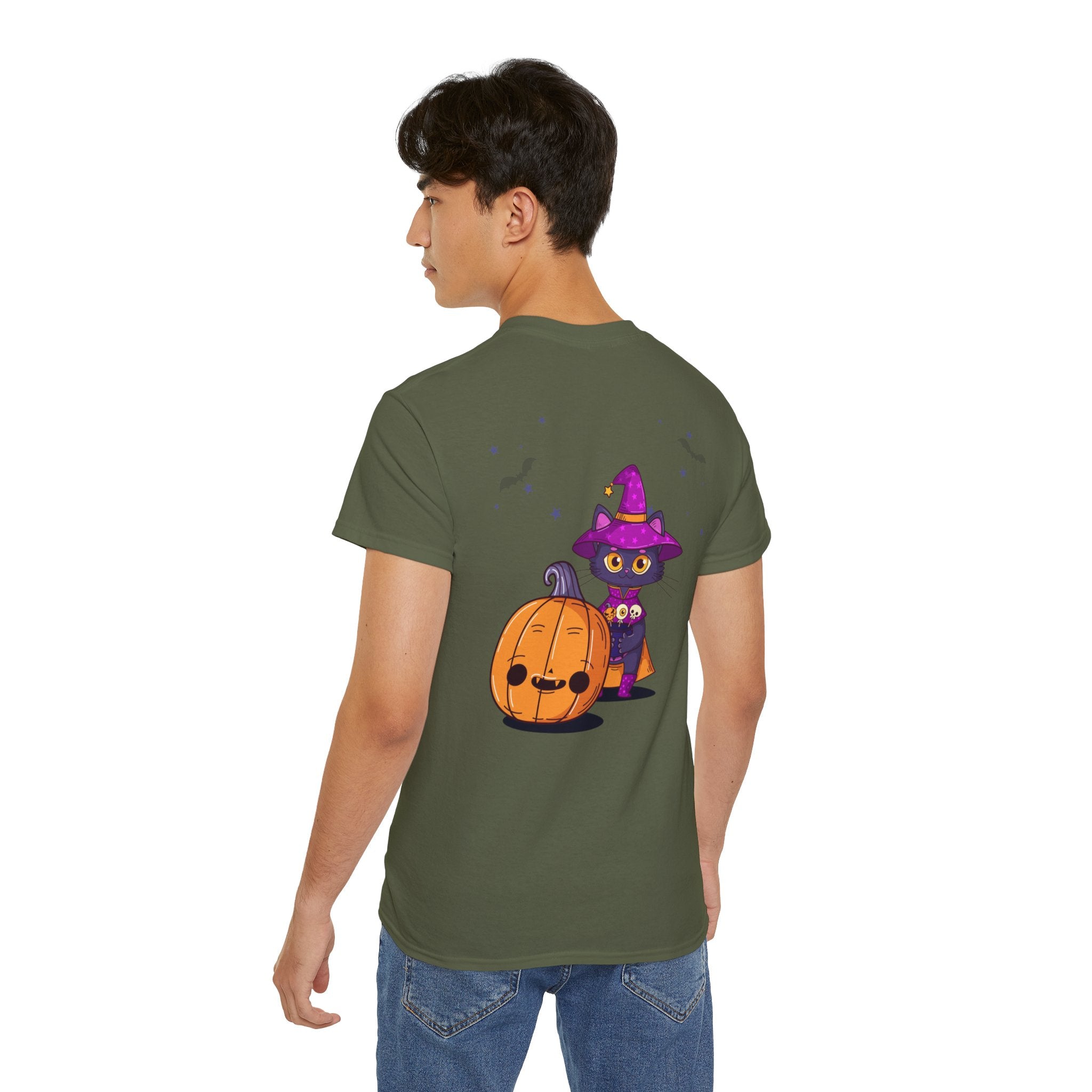 Halloween with Witch's Cats | Unisex Ultra Cotton Tee
