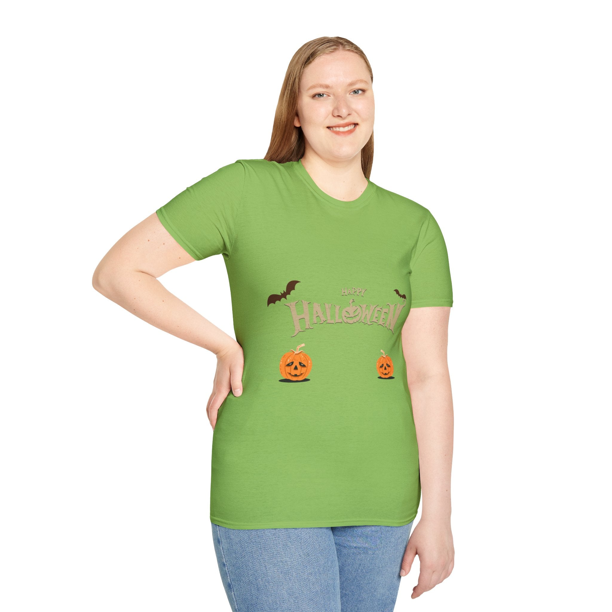 Halloween with Pumpkins | Unisex Softstyle T-Shirt