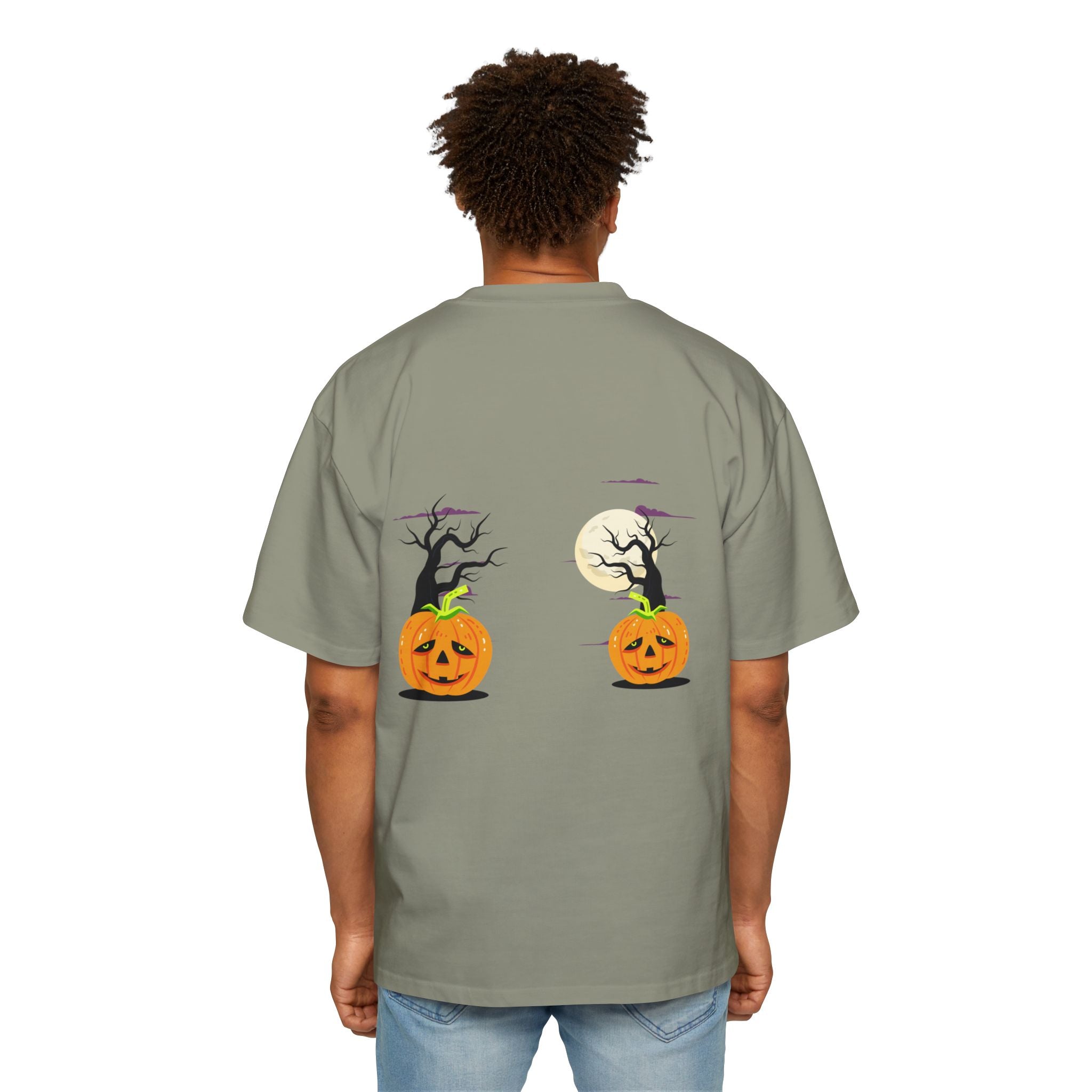 Halloween is Better with Cats | Men's Heavy Oversized Tee