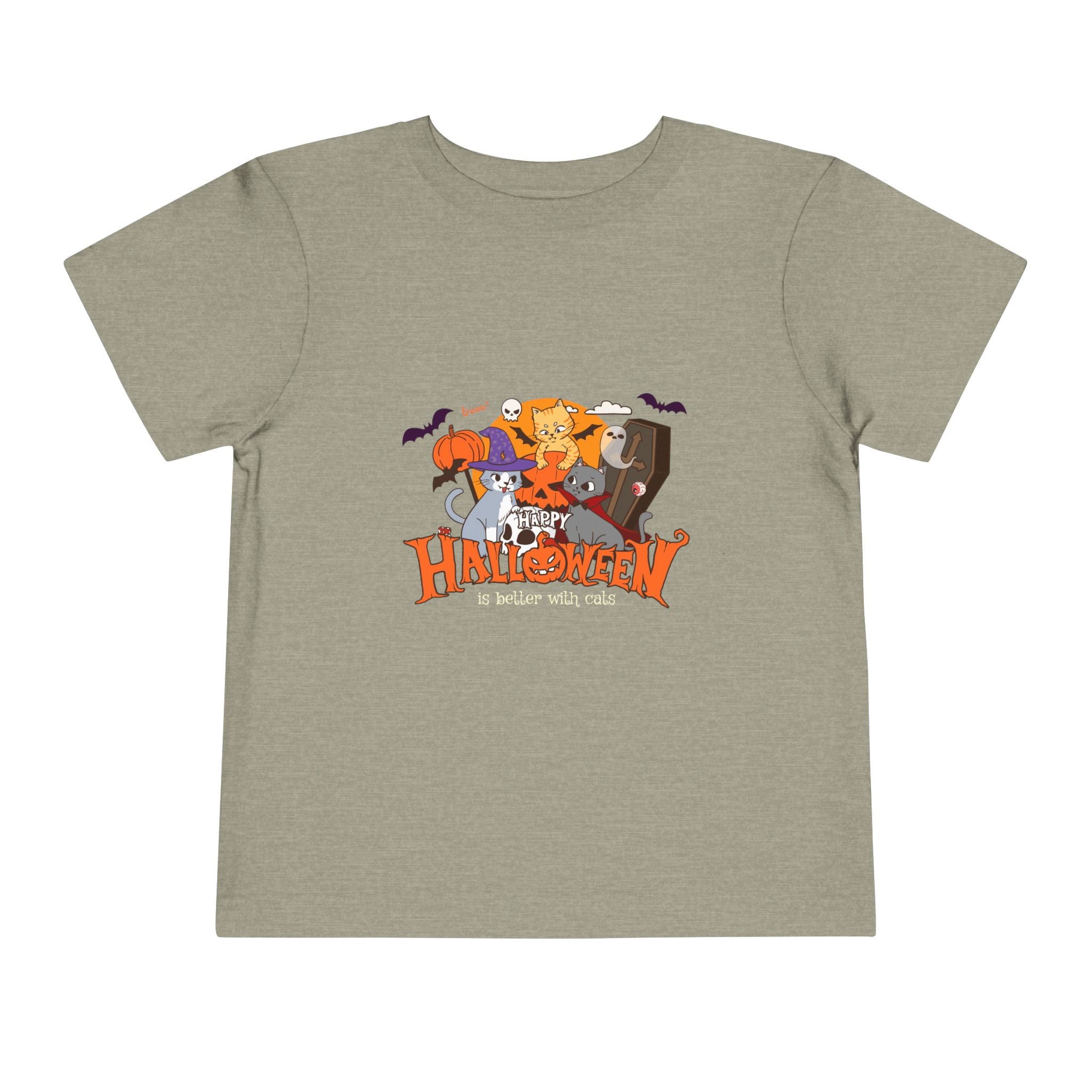 Halloween is Better with Cats | Toddler Short Sleeve Tee