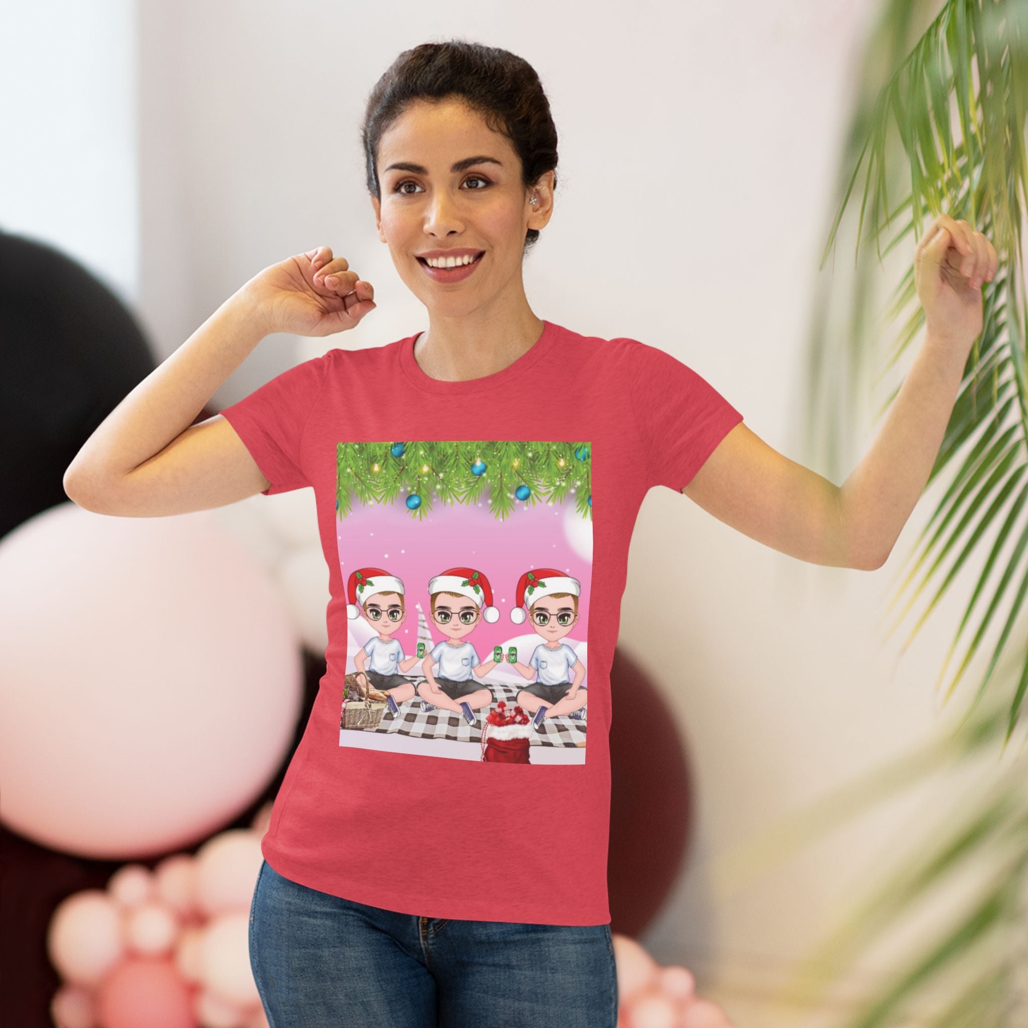 HAPPY CHRISTMAS DAY Women's Triblend Tee