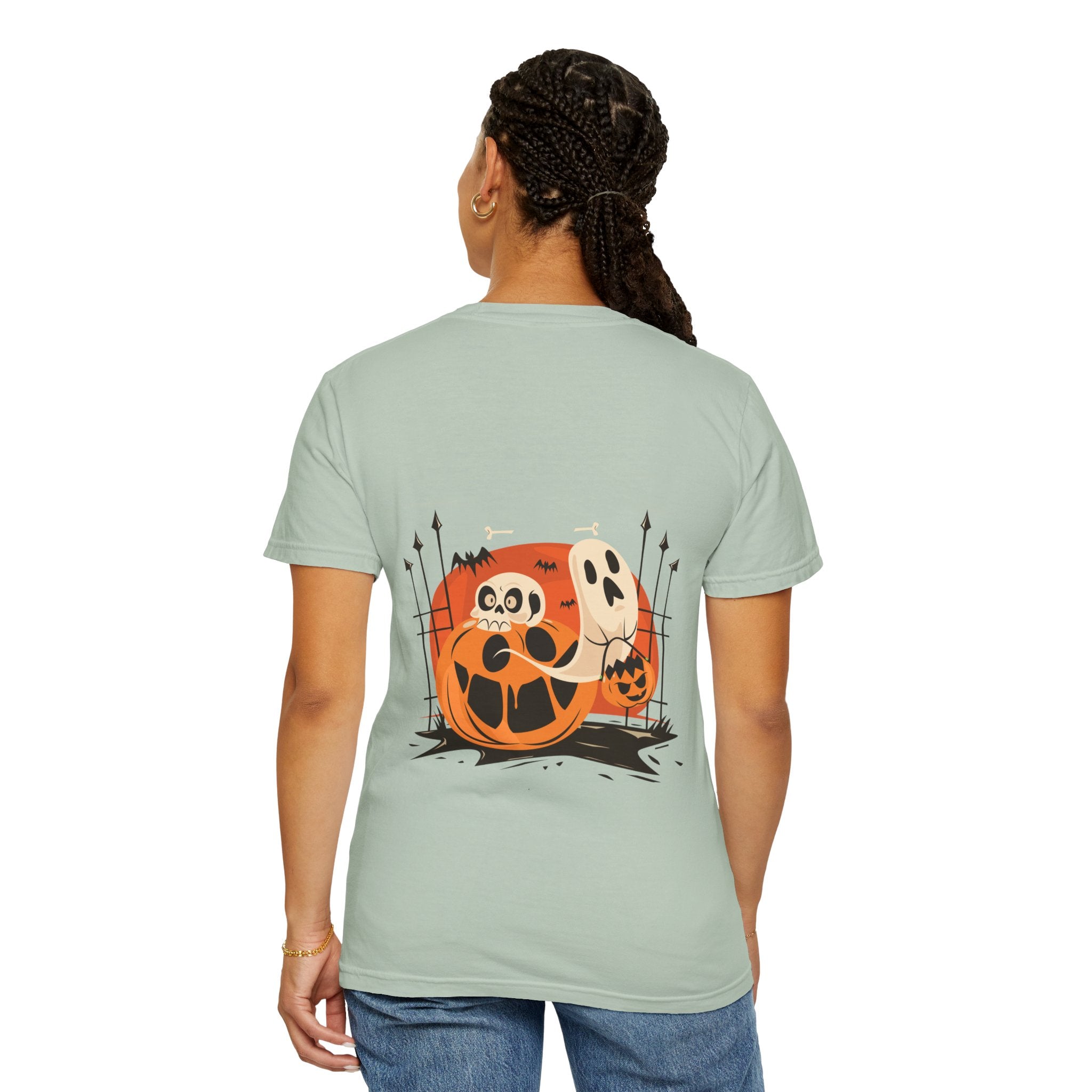 Halloween with Pumpkins | Unisex Garment-Dyed T-shirt