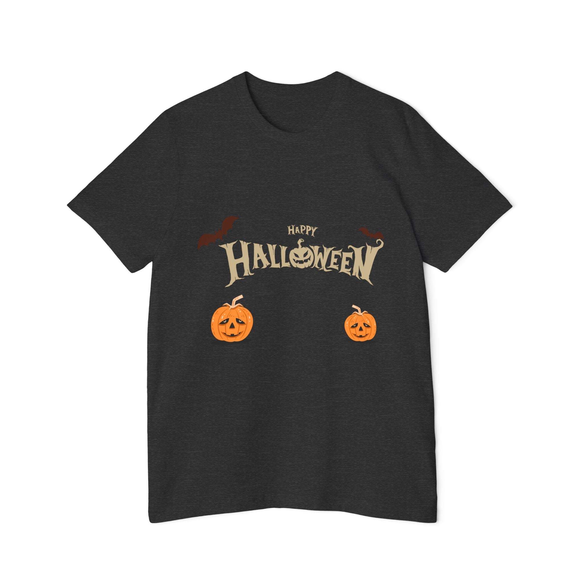 Halloween with Pumpkins | USA-Made Unisex Short-Sleeve Jersey T-Shirt