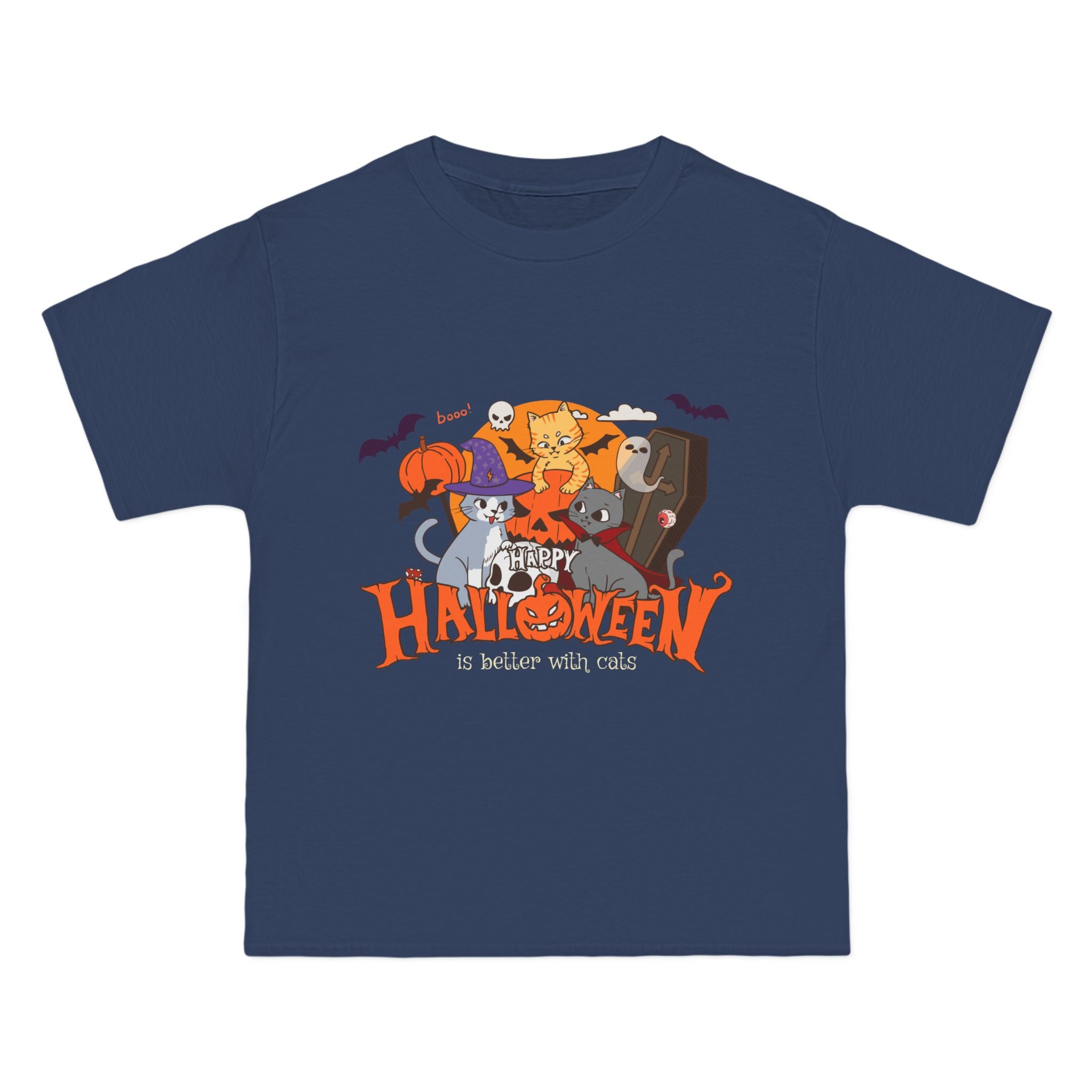 Halloween is Better with Cats | Beefy-T®  Short-Sleeve T-Shirt