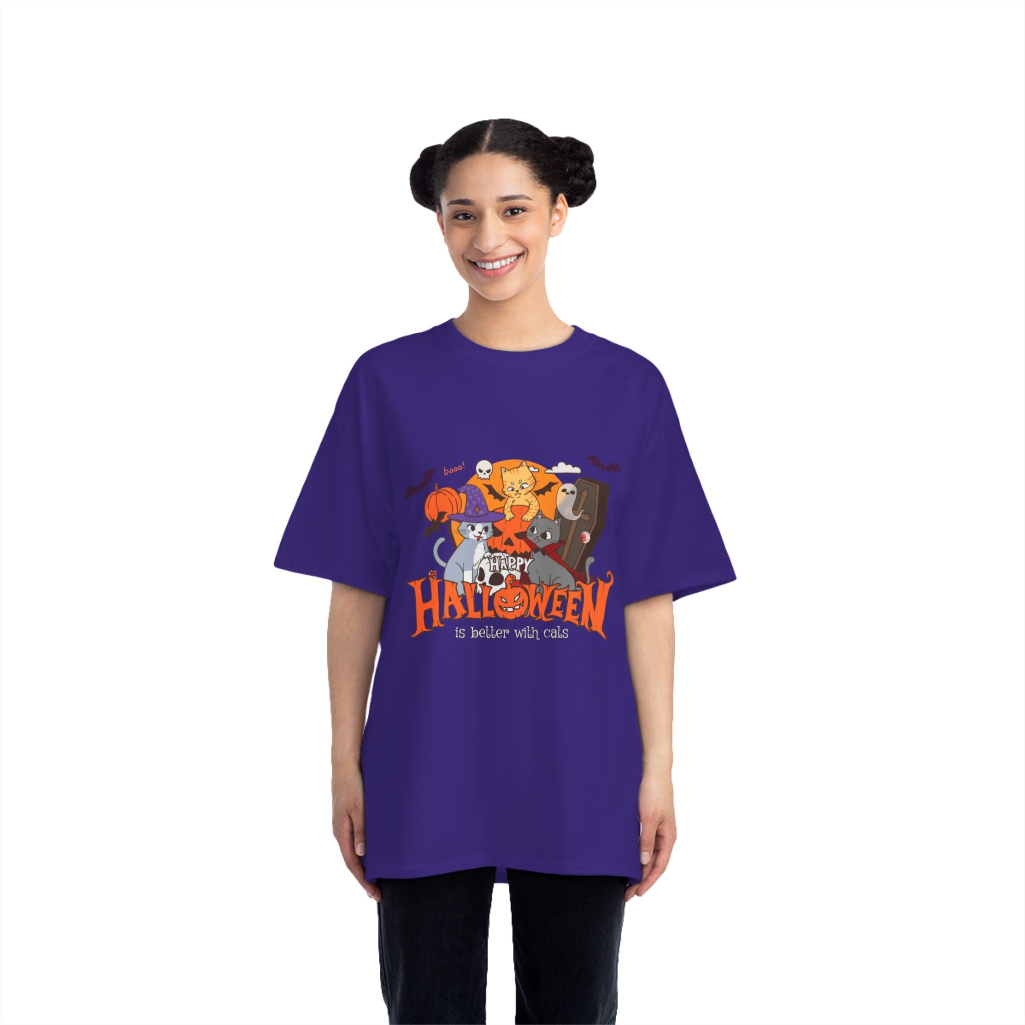 Halloween is Better with Cats | Beefy-T®  Short-Sleeve T-Shirt