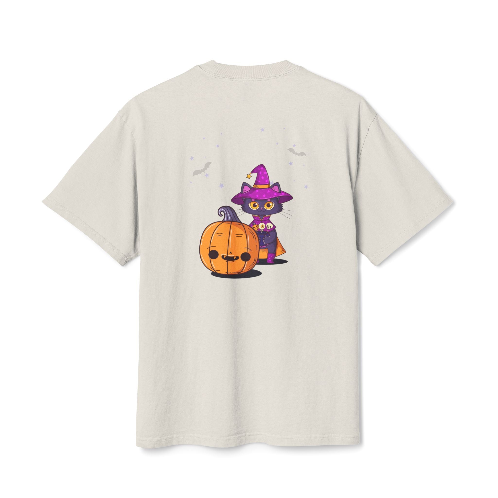 Halloween with Witch's Cats | Unisex Heavy Faded Tee