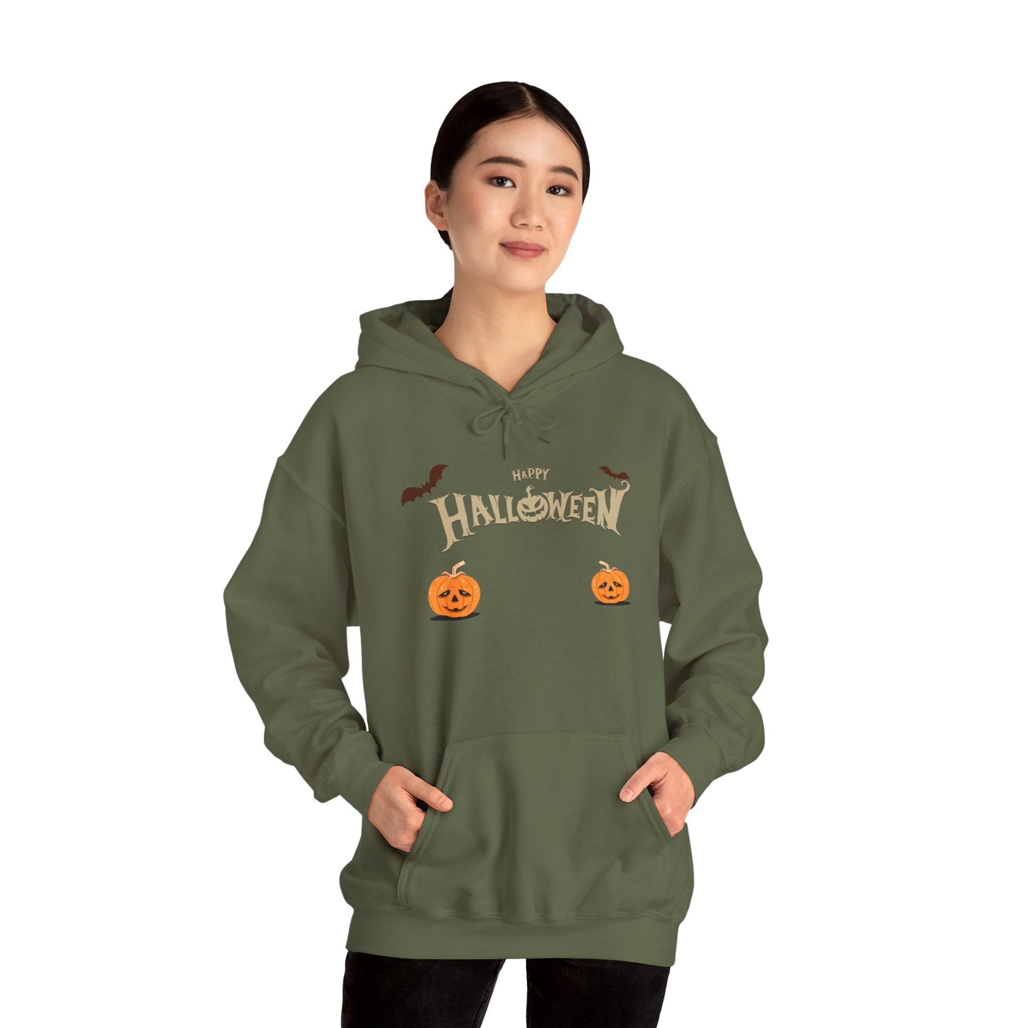Halloween with Pumpkins | Unisex Heavy Blend Hooded Sweatshirt