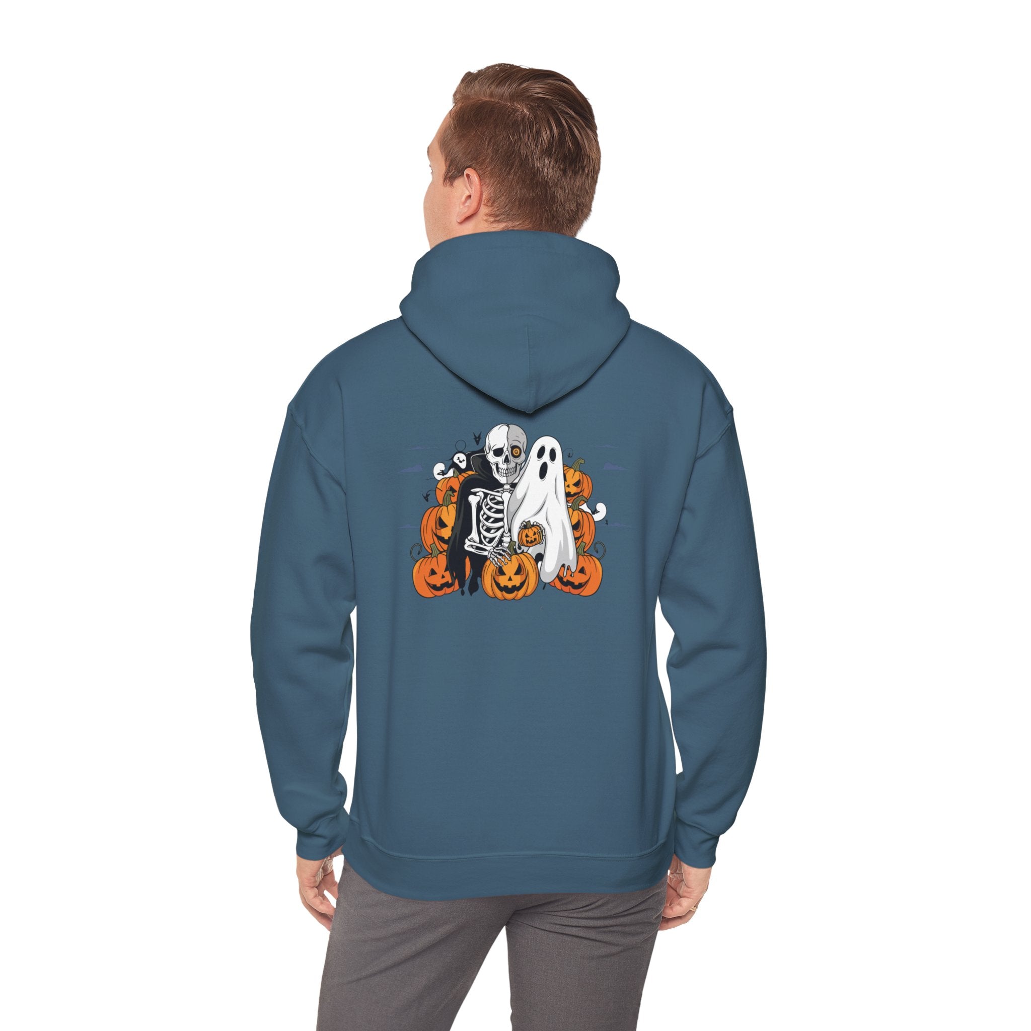Halloween with Bats | Unisex Heavy Blend Hooded Sweatshirt